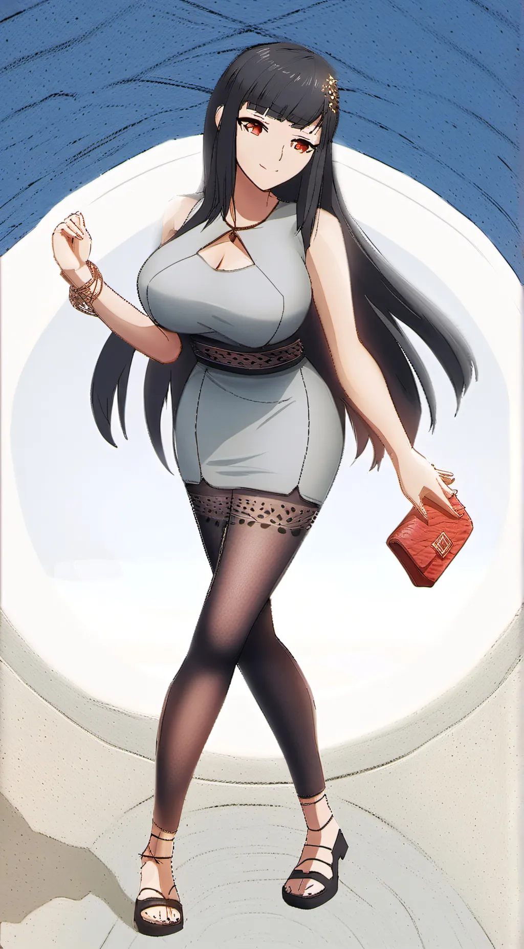 ai character: D (Nikke) background