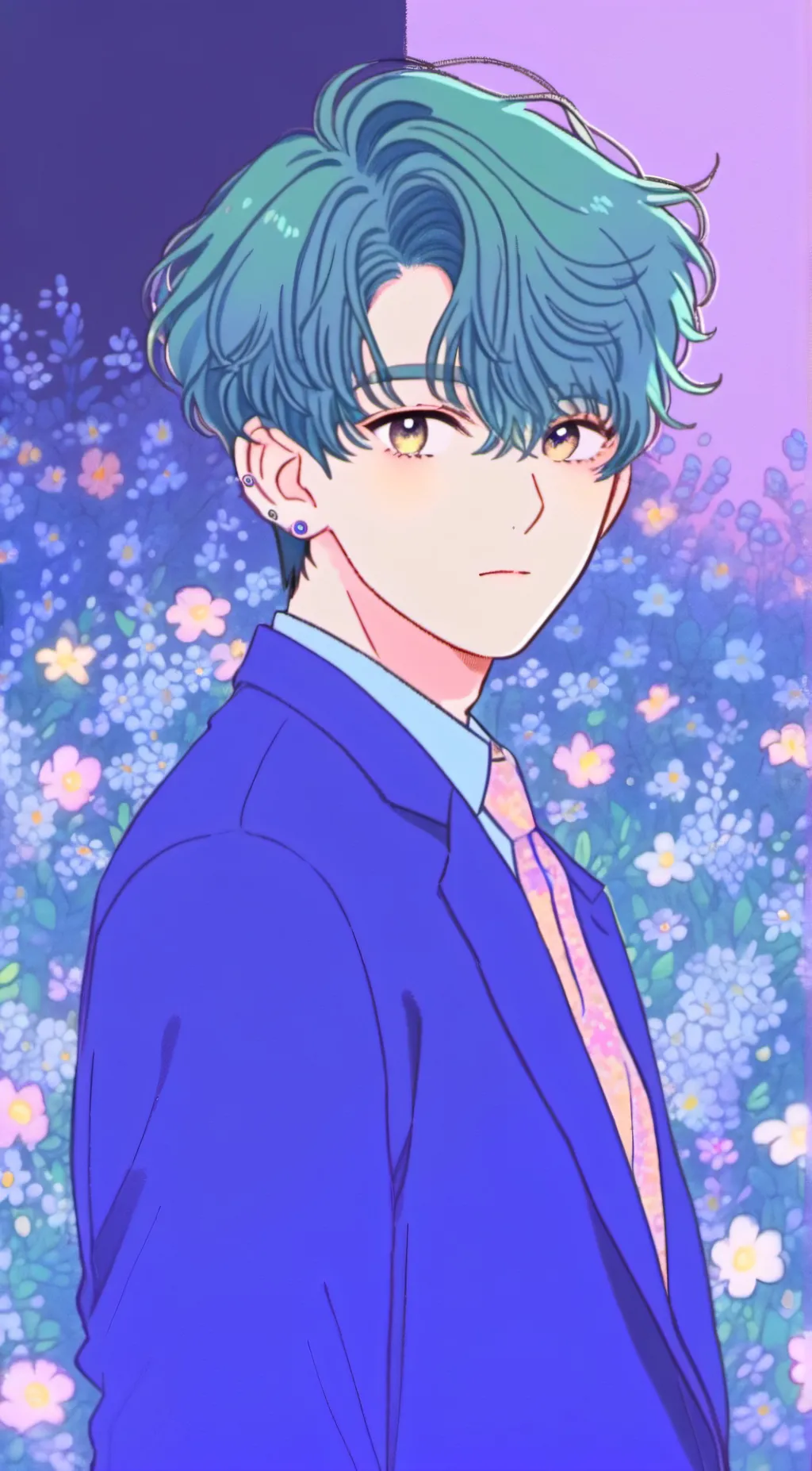 ai character: smiling critters  background