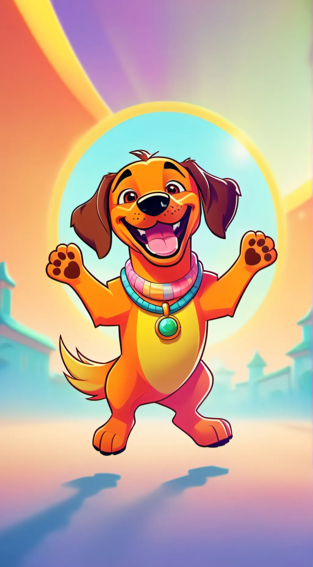 ai character: dogday and gangle background