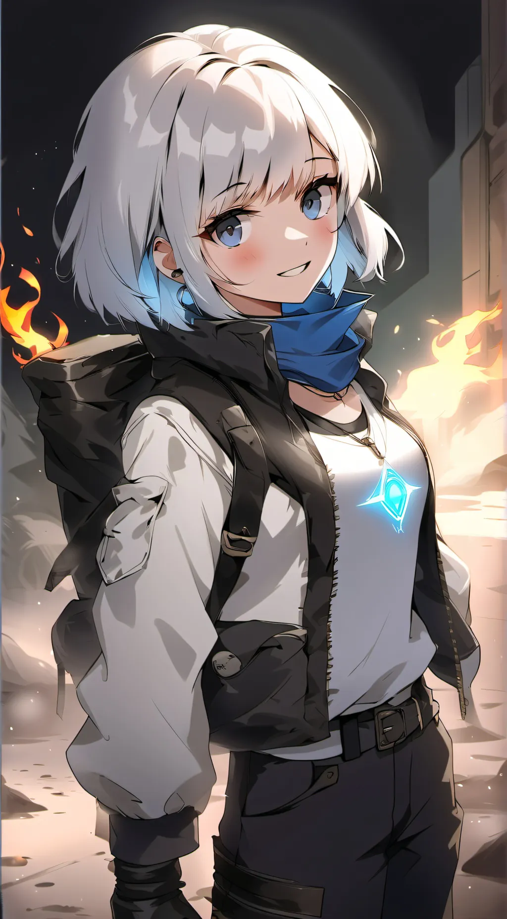 ai character: lunaria background