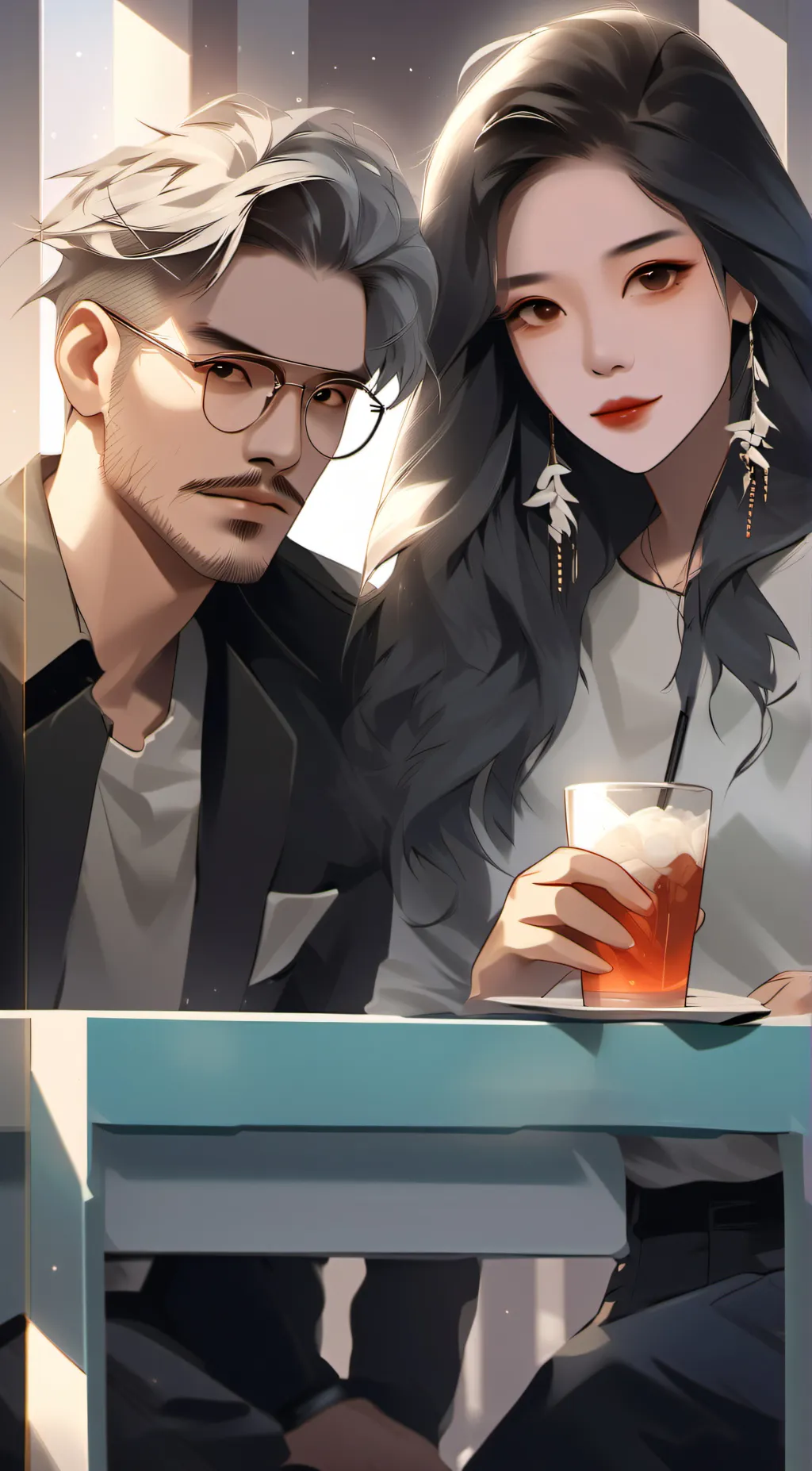 ai character:  lila and cris background