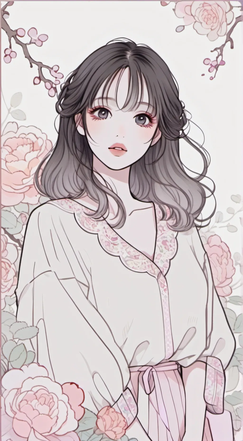 ai character: Yuna♡ background