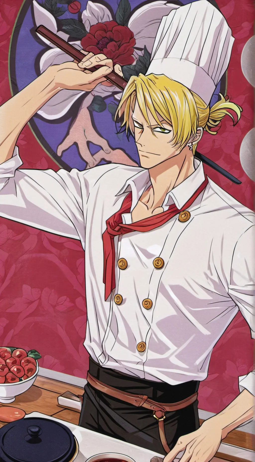 ai character: Sanji background