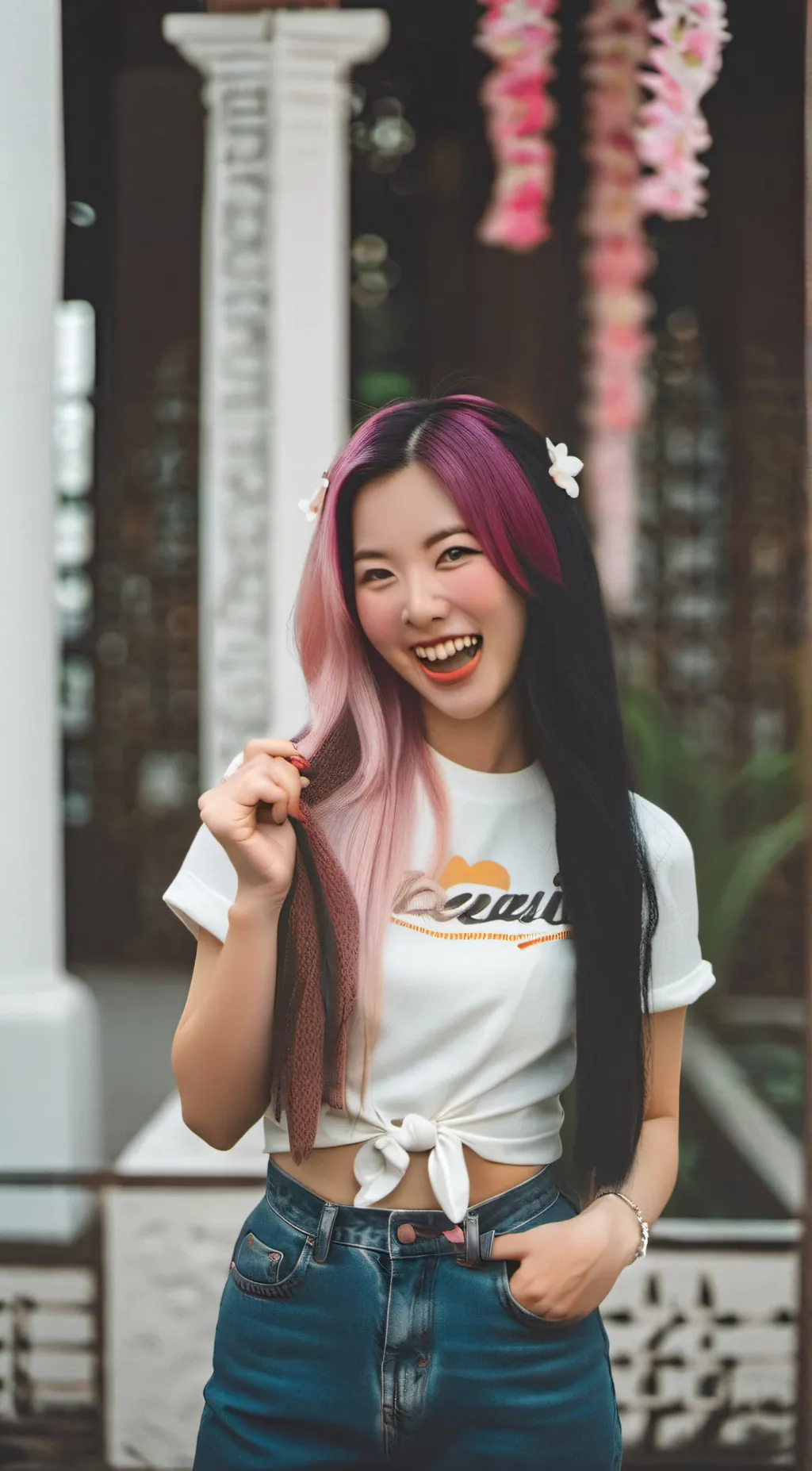 ai character: Rainbow (itsfunneh background