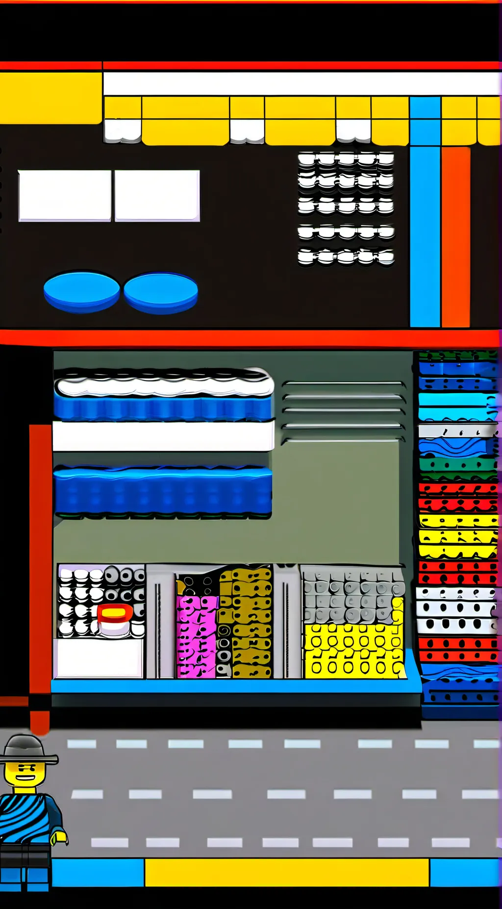 ai character: The store background