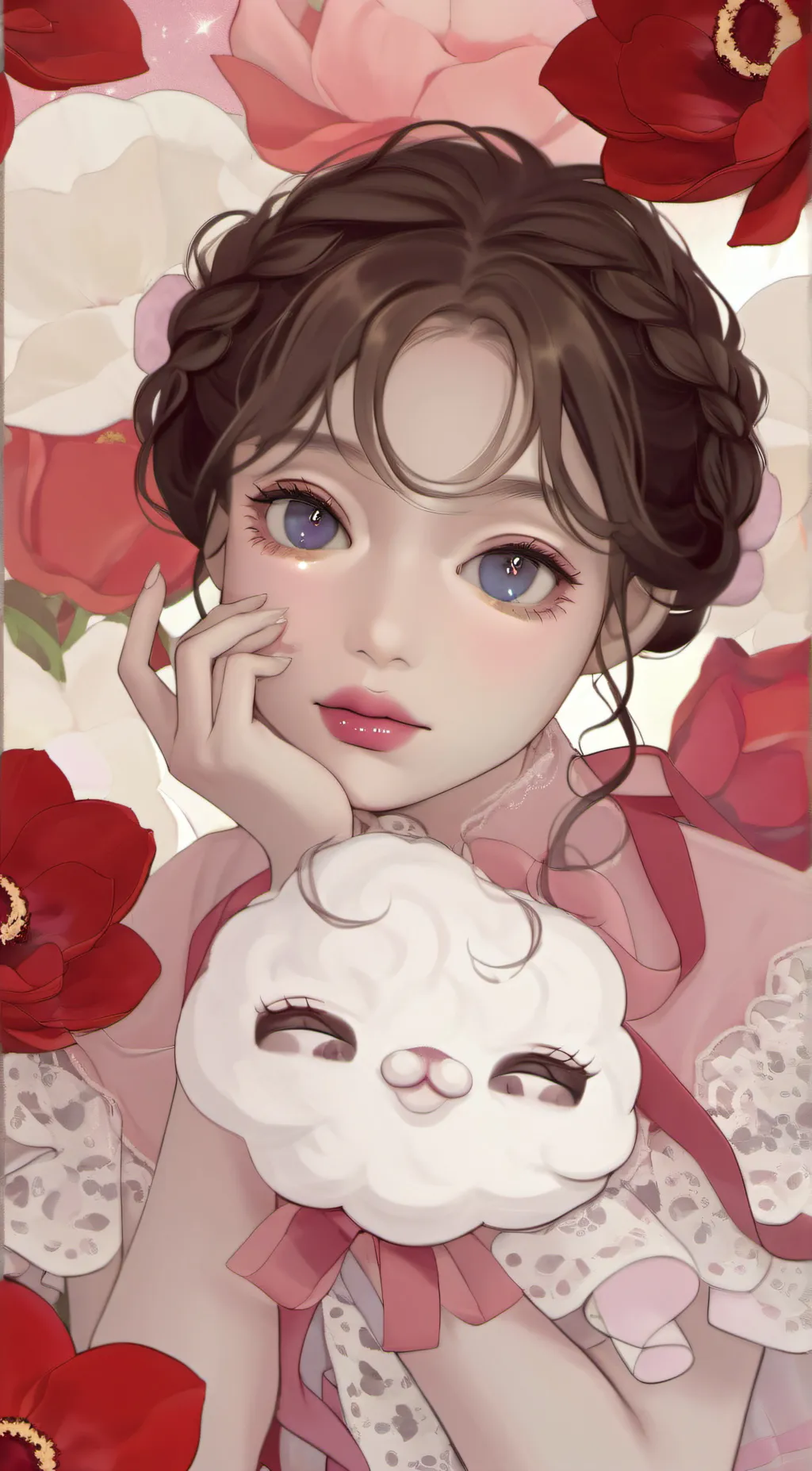 ai character: Lily wonderland  background