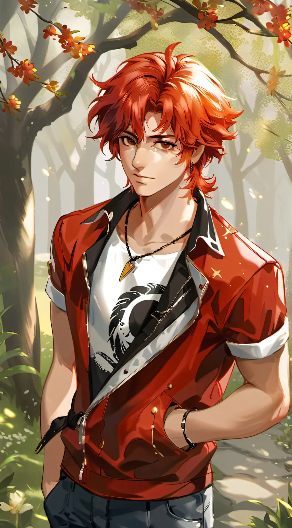 ai character: vortex background