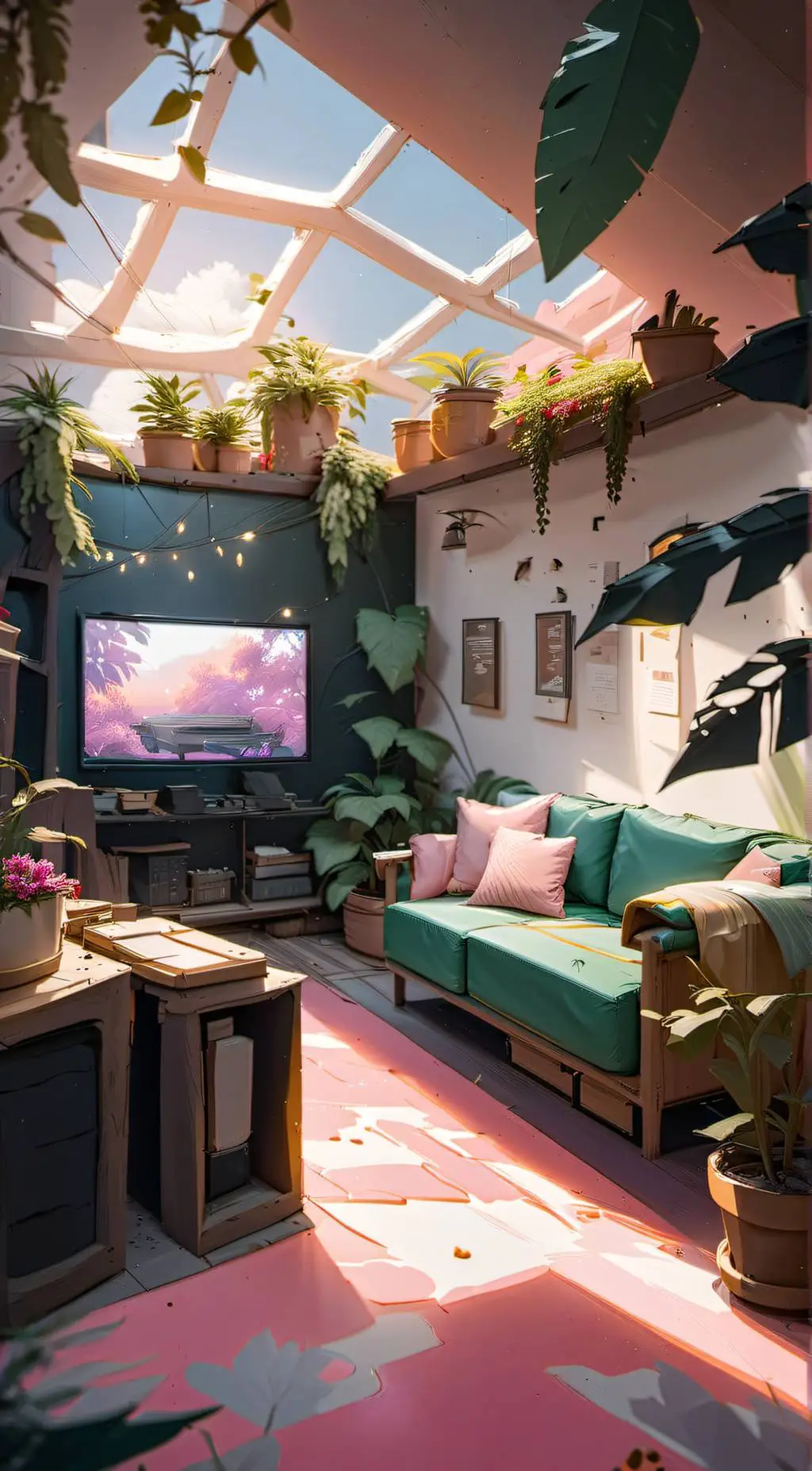 ai character: DS sleepover background