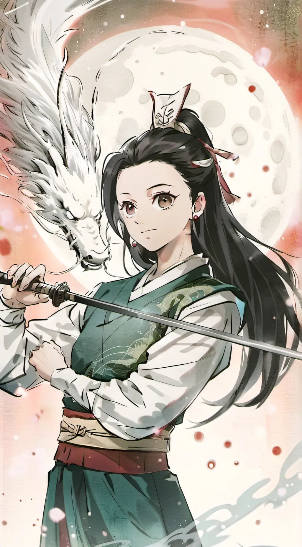ai character: Slayer Nezuko background