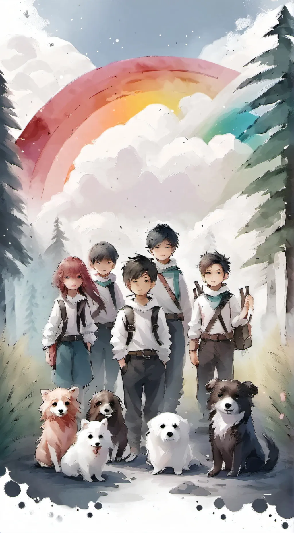 ai character: rainbow friends background