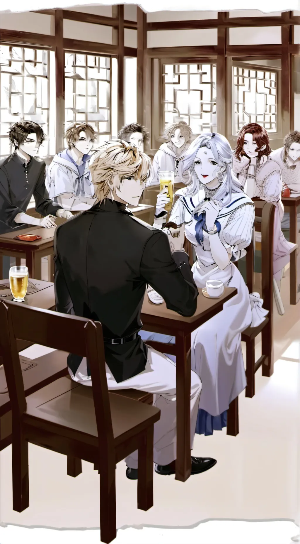 ai character: School background