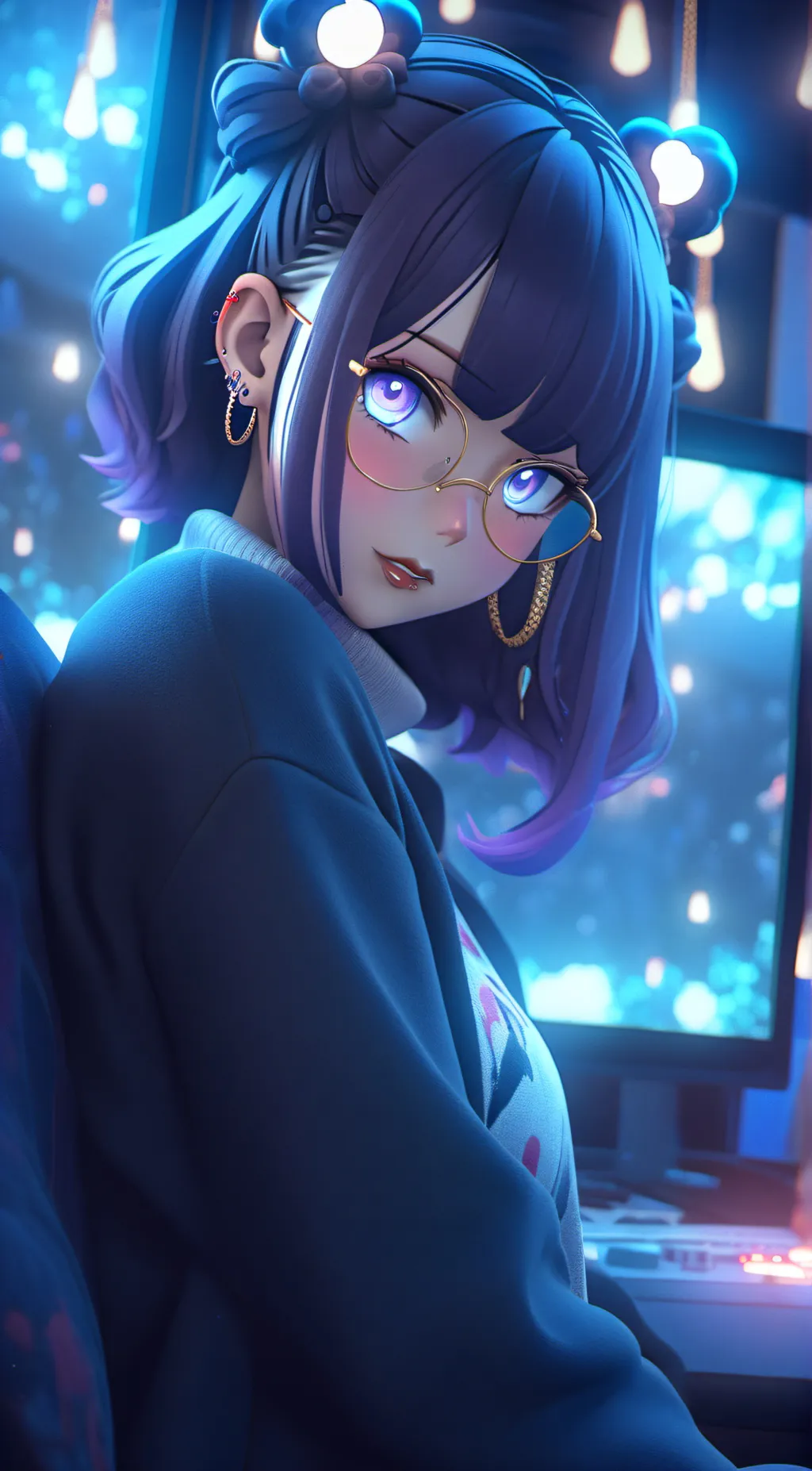 ai character: Star background