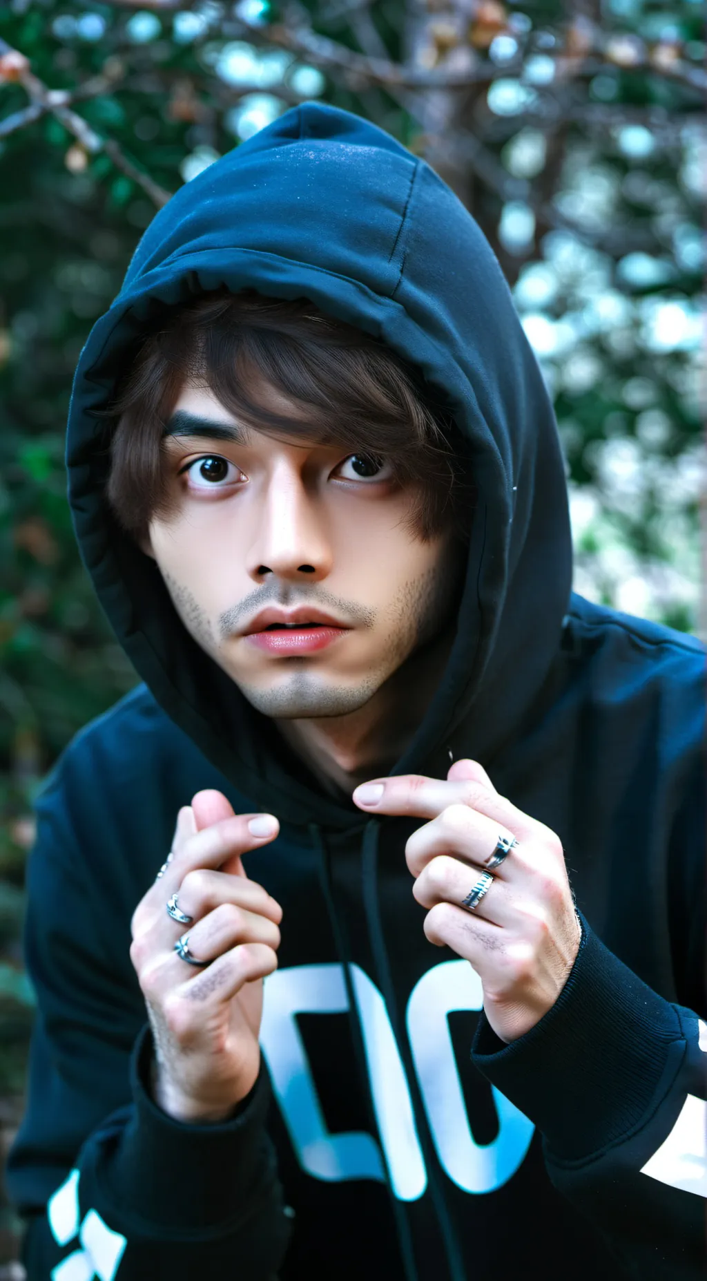 ai character: creepy guy lado background