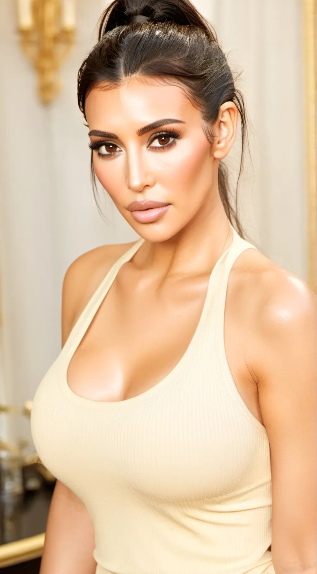 ai character: Kim Kardashian background
