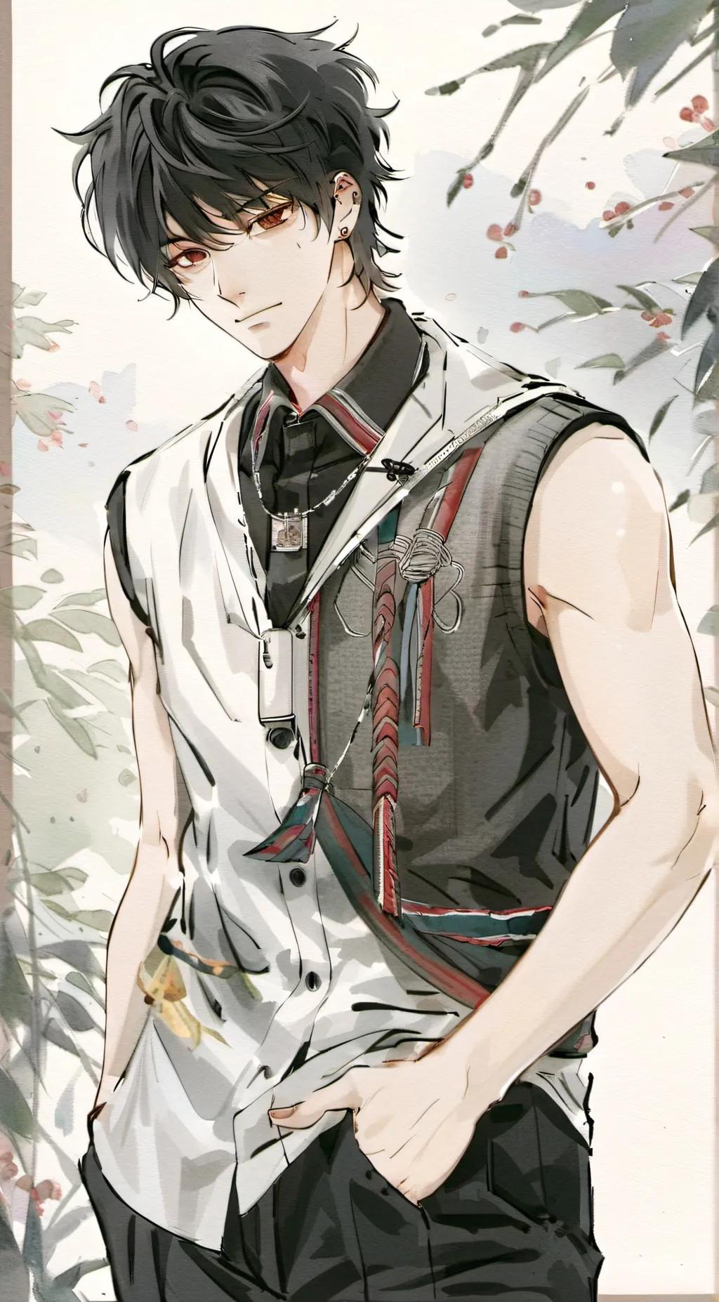 ai character: THEO☆●● background