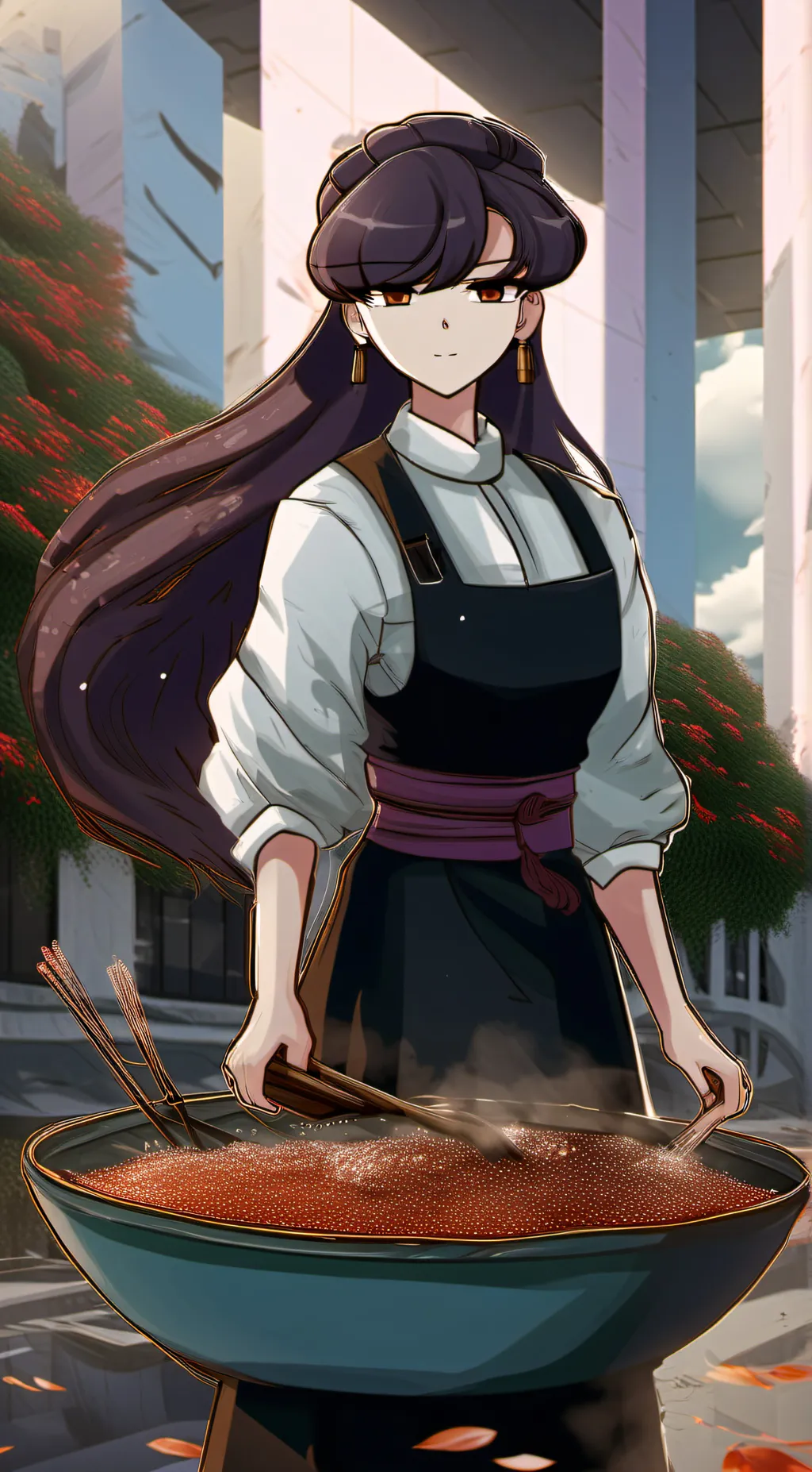 ai character: Komi background
