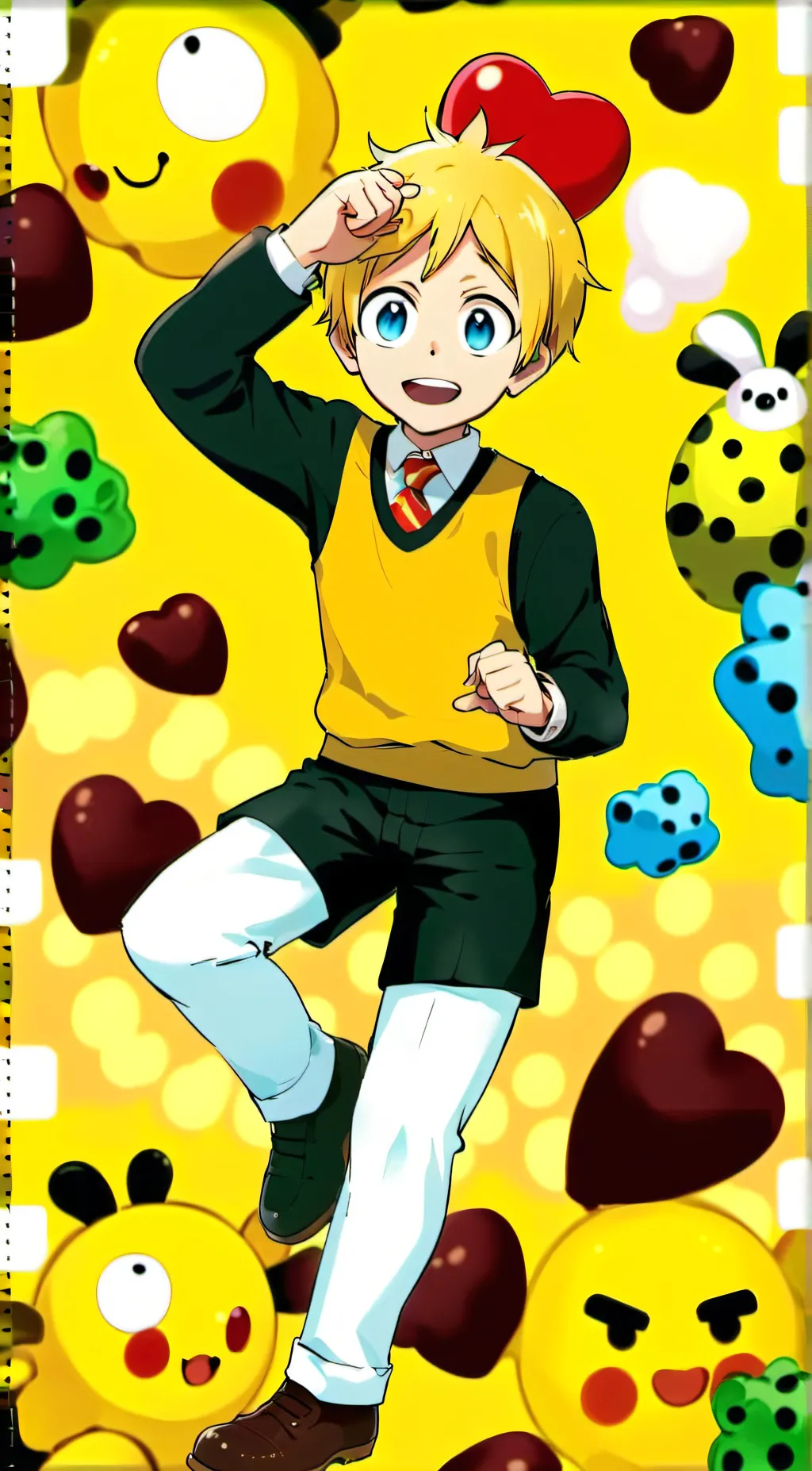 ai character: SpongeBob  background