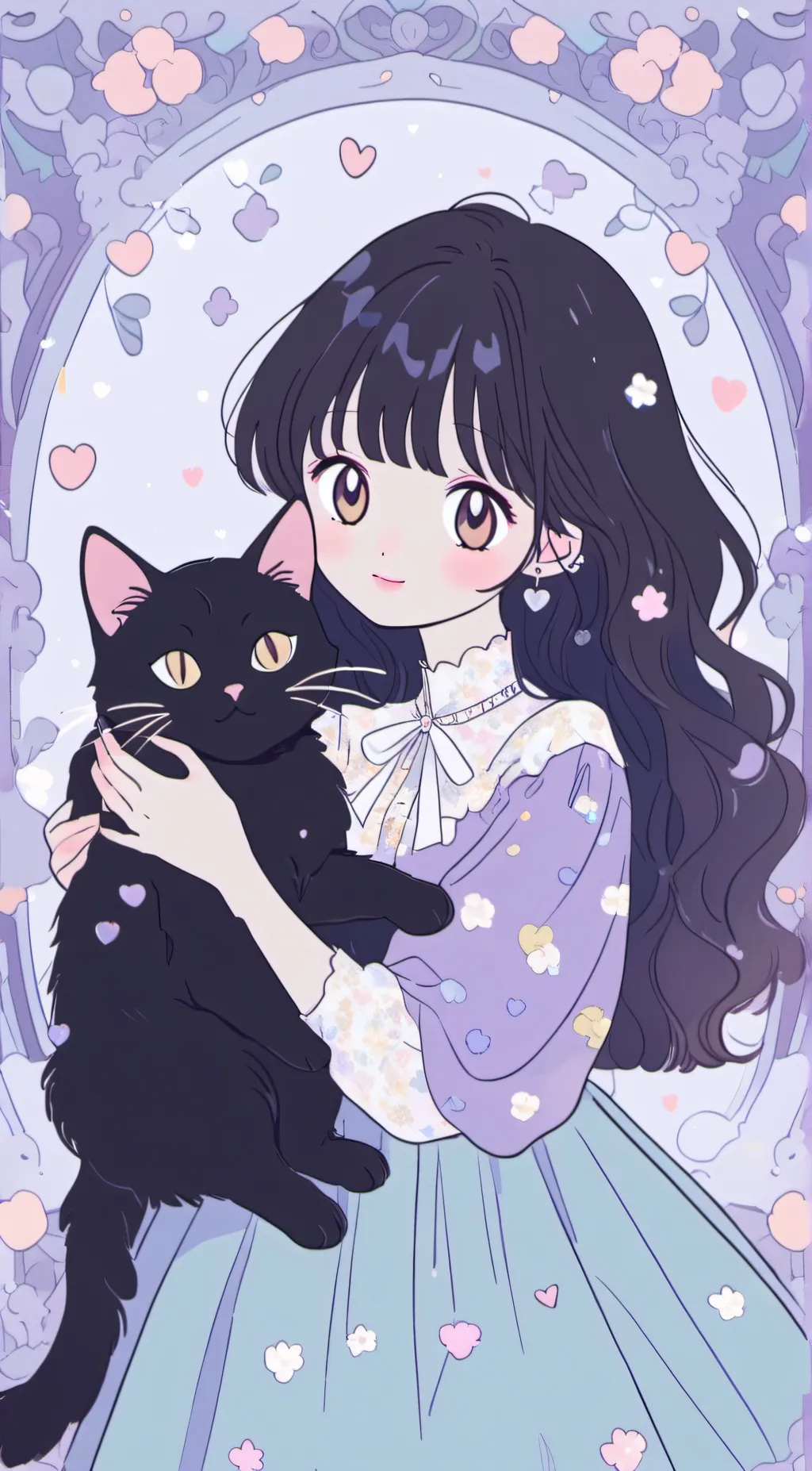 ai character: black vat background