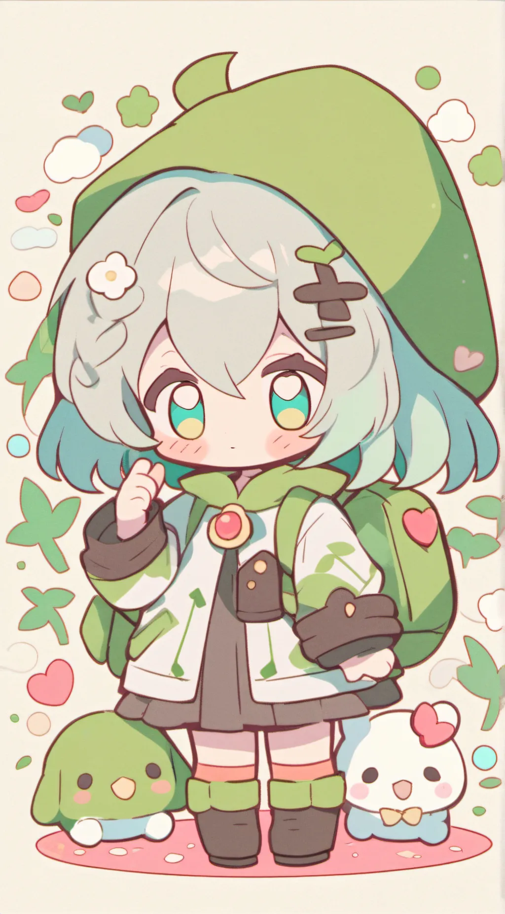 ai character: Little girl zoe background