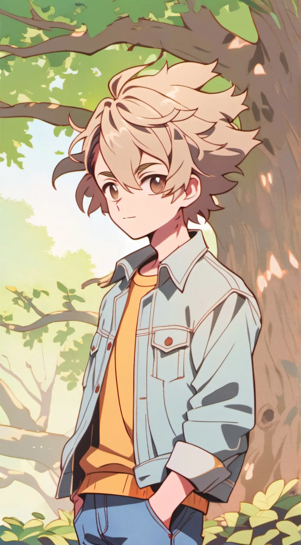 ai character: Domas twin  background