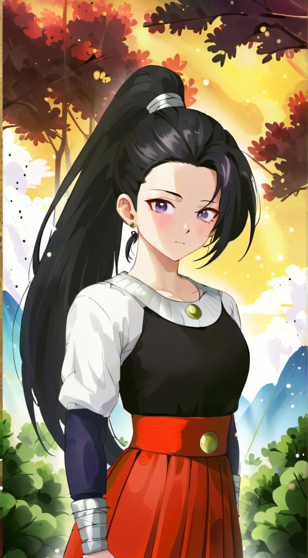 ai character: kale background