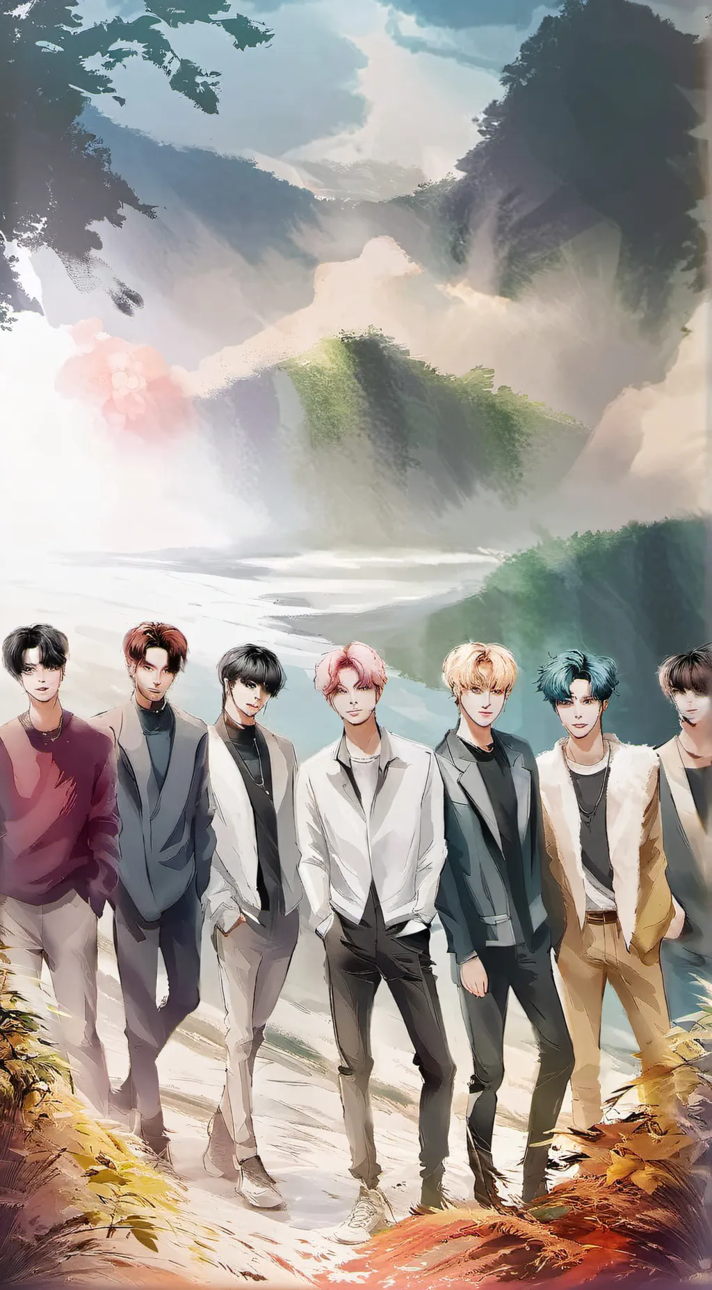 ai character: Stray kids background