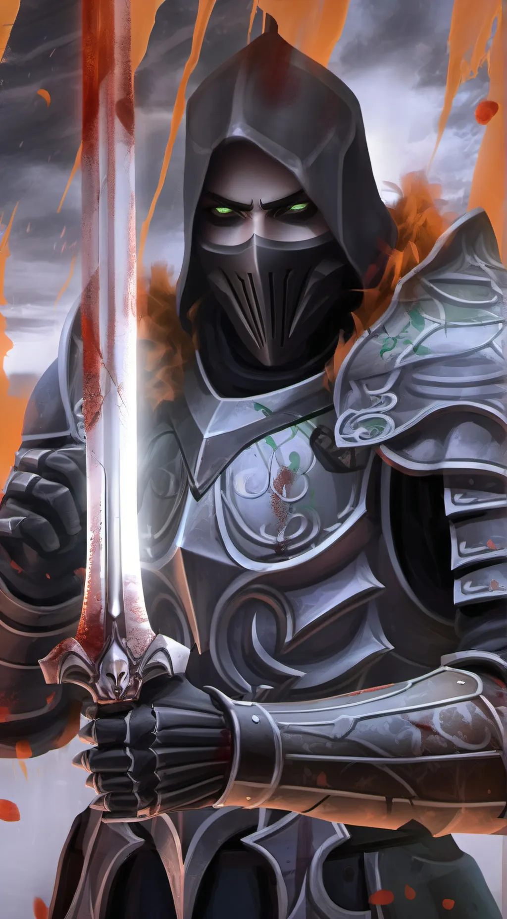 ai character: thunder background