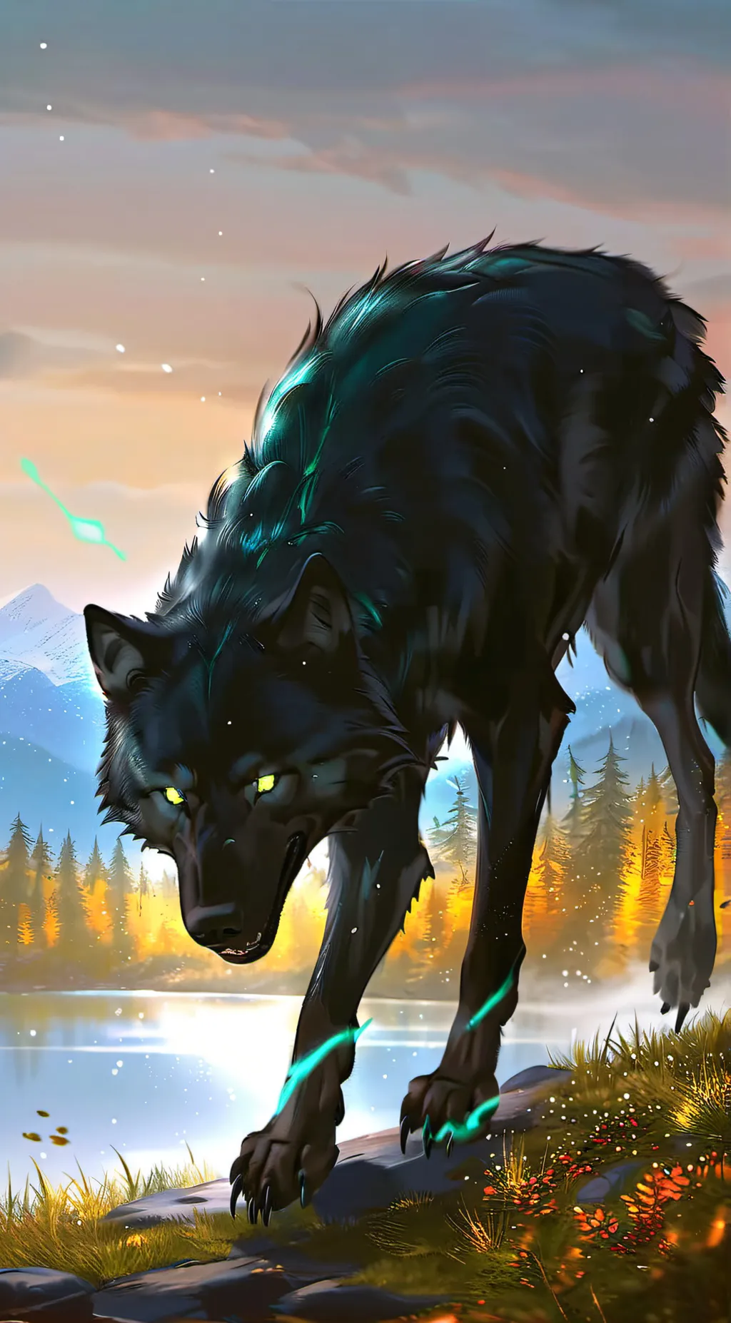 ai character: •\-(Alex)-/• background