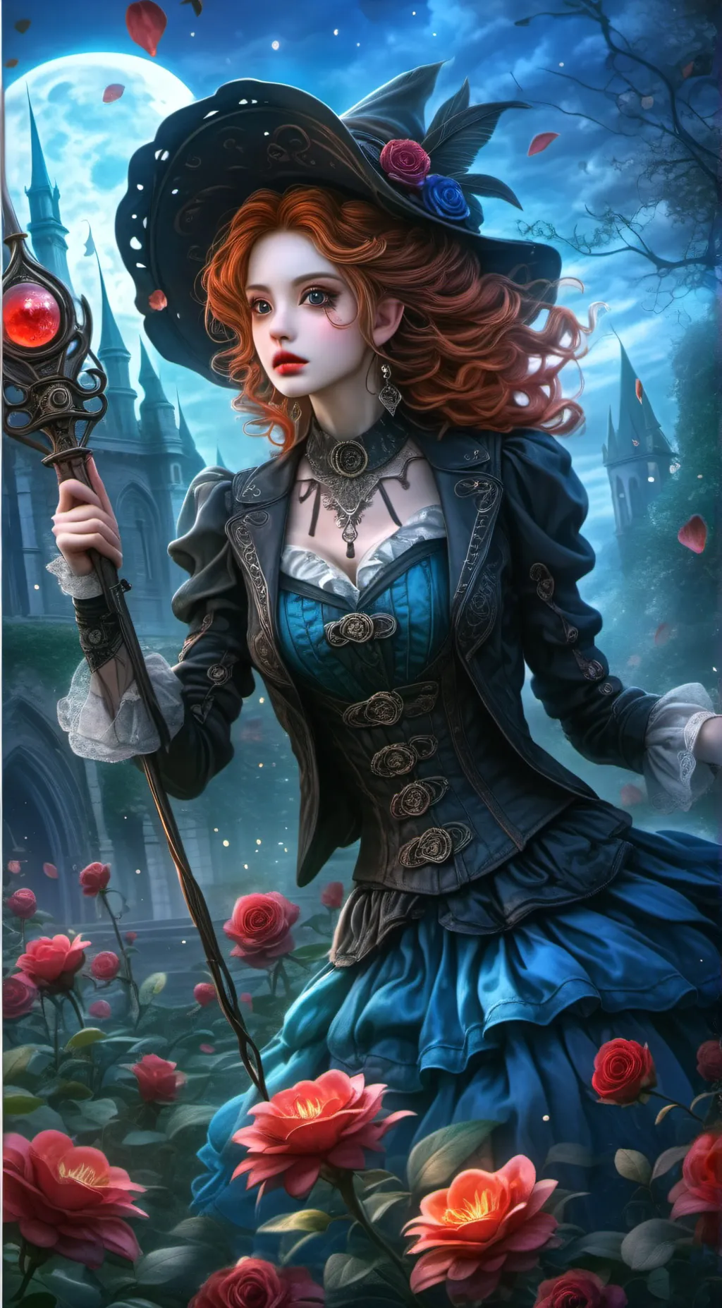 ai character: Rose background