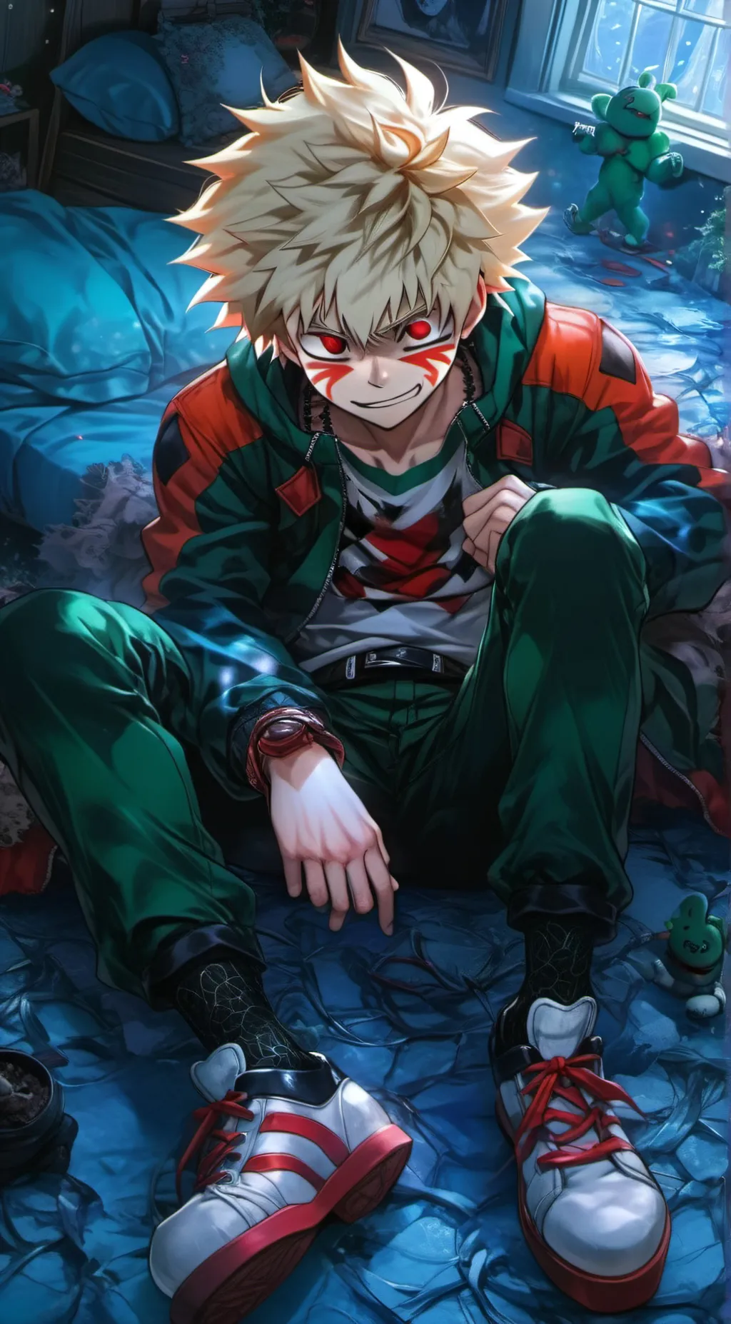 ai character: bakugo(naughty) background