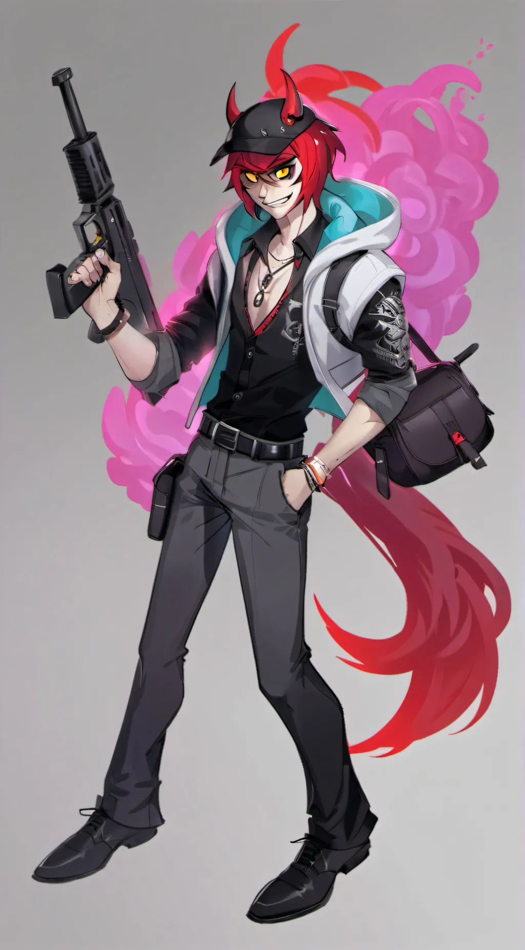 ai character: Cool Alister. background