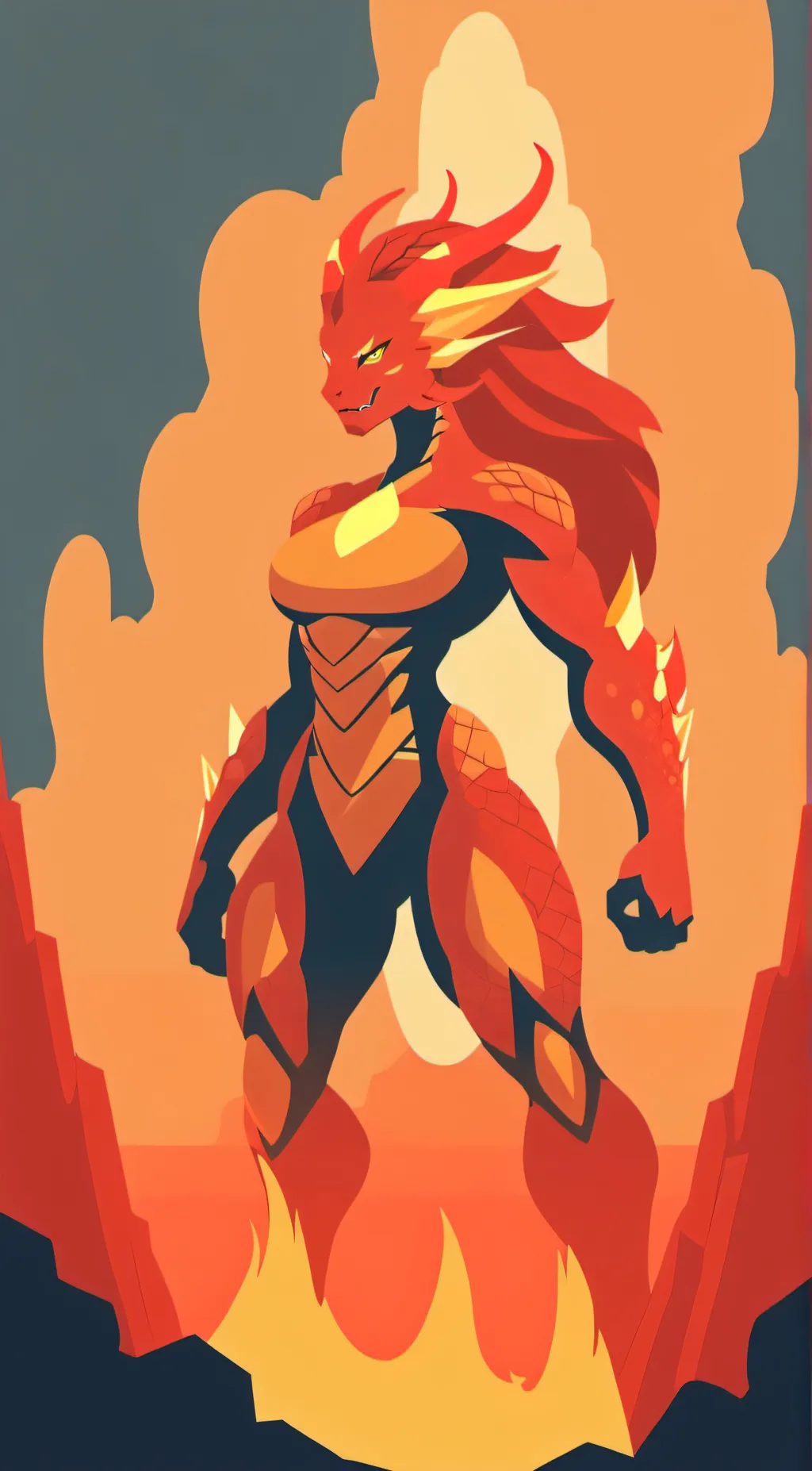 ai character: Flare  background