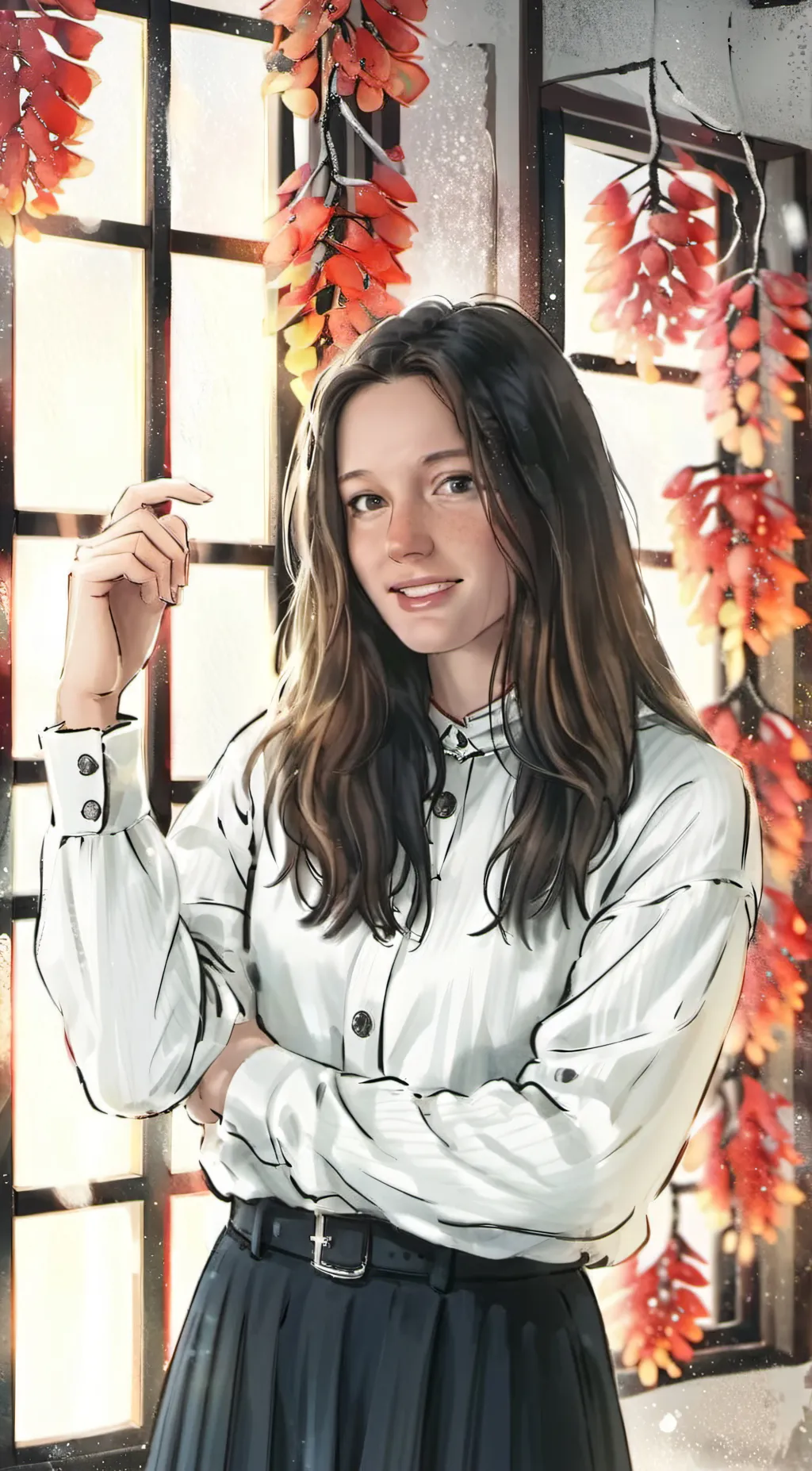 ai character: Leahh background