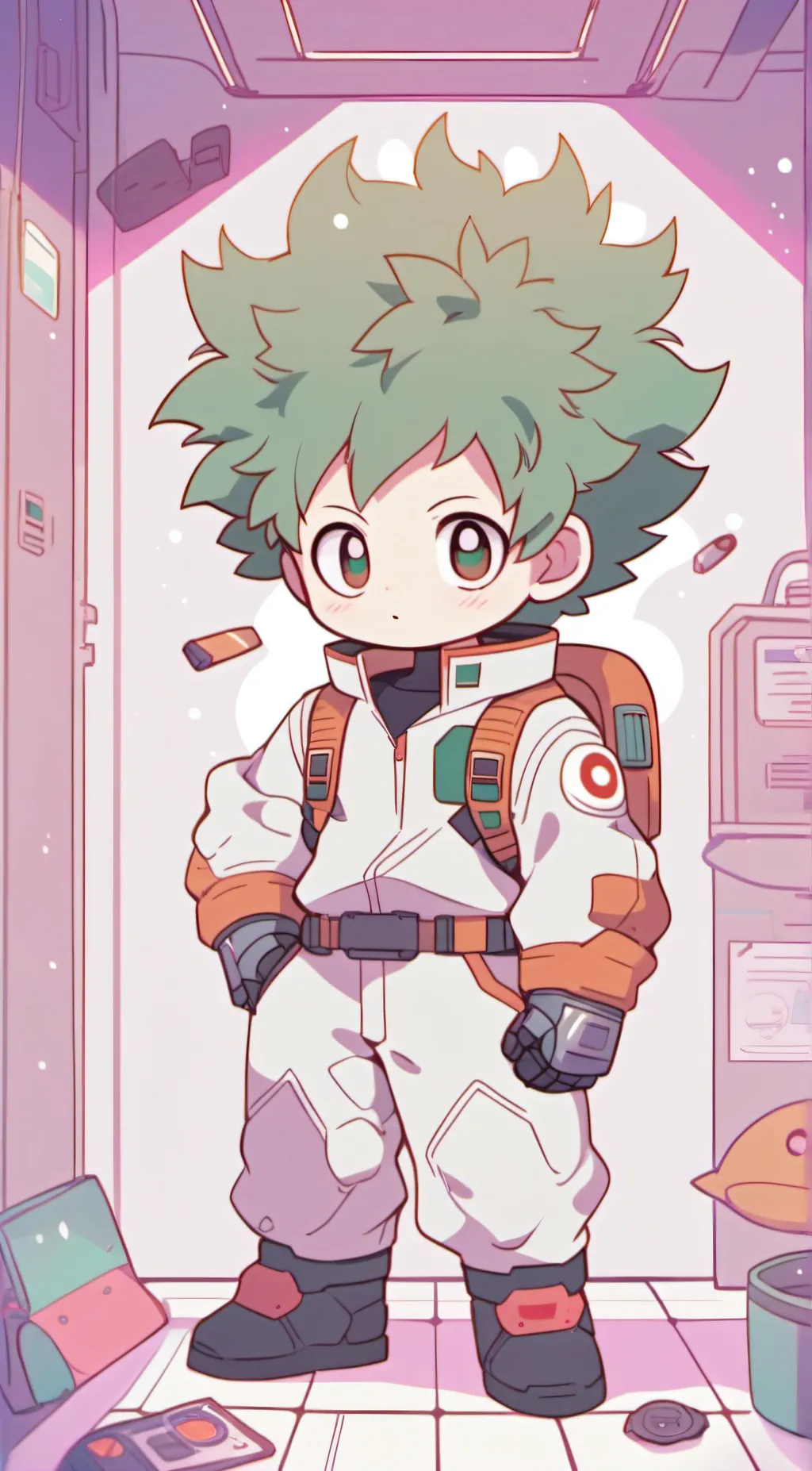 ai character: Deku background