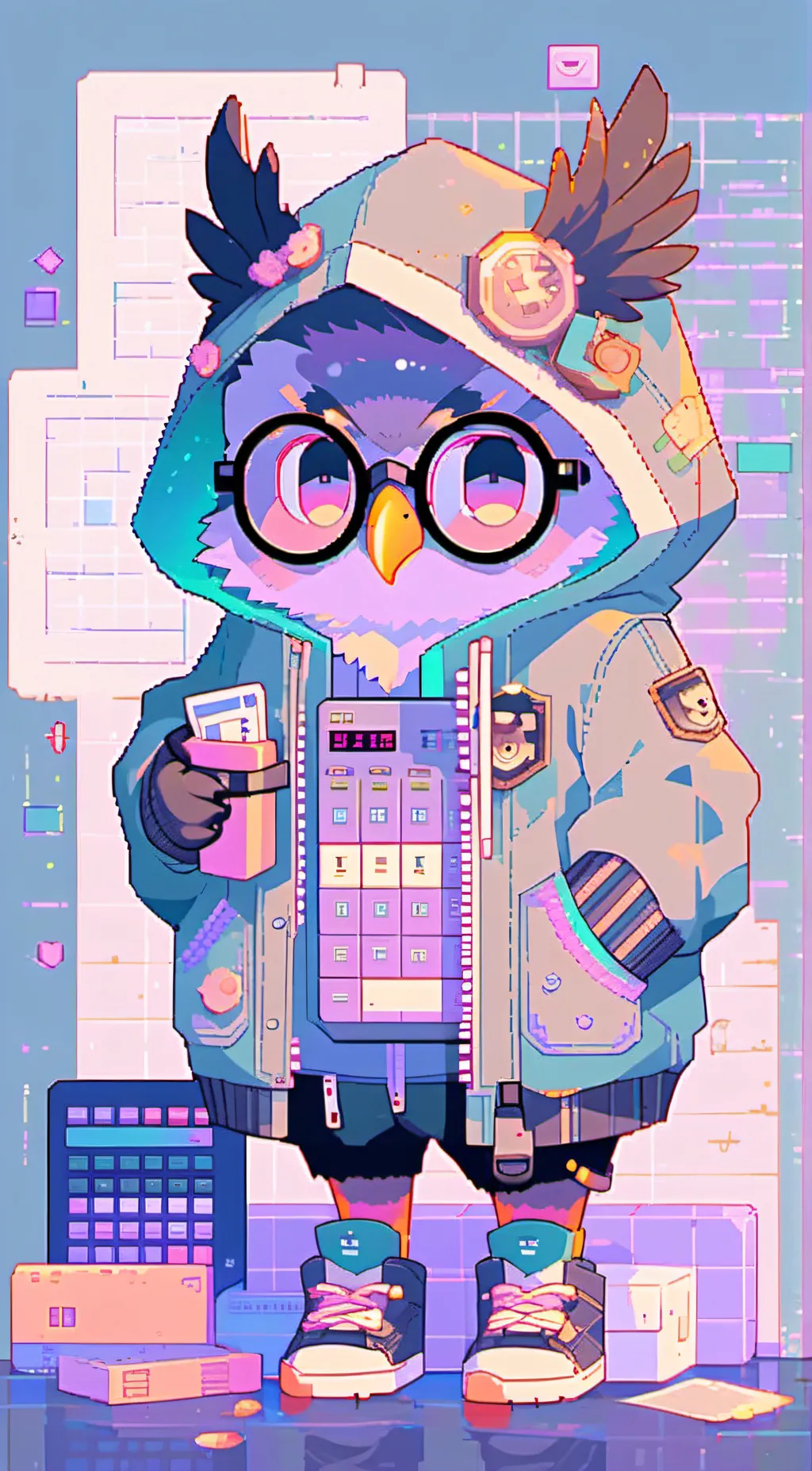 ai character: birb background