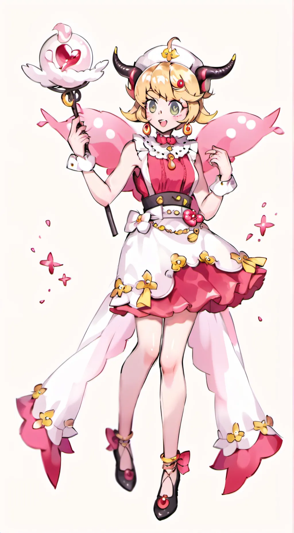 ai character: Peachette  background