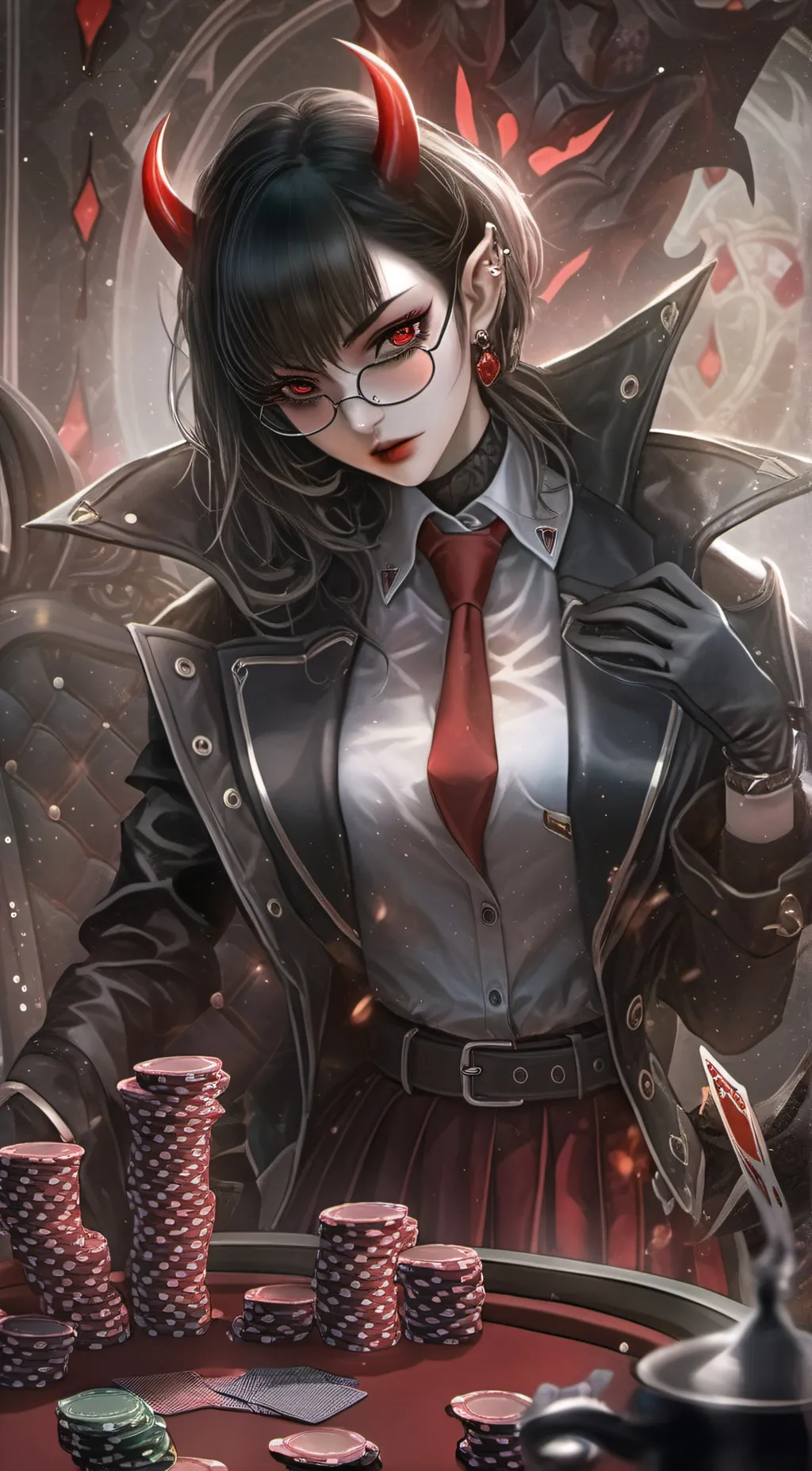 ai character: Spade♠️ background