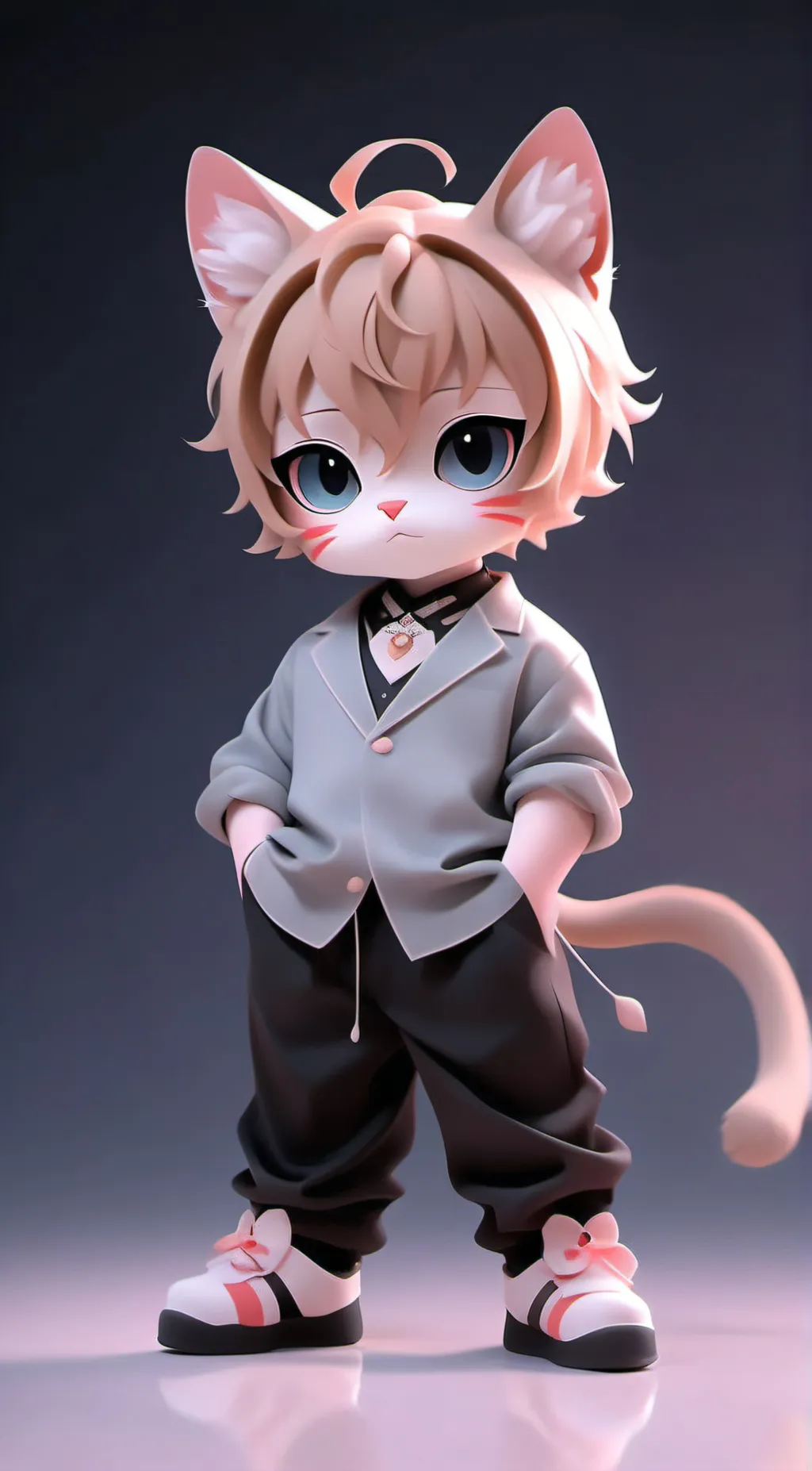 ai character: El gato background