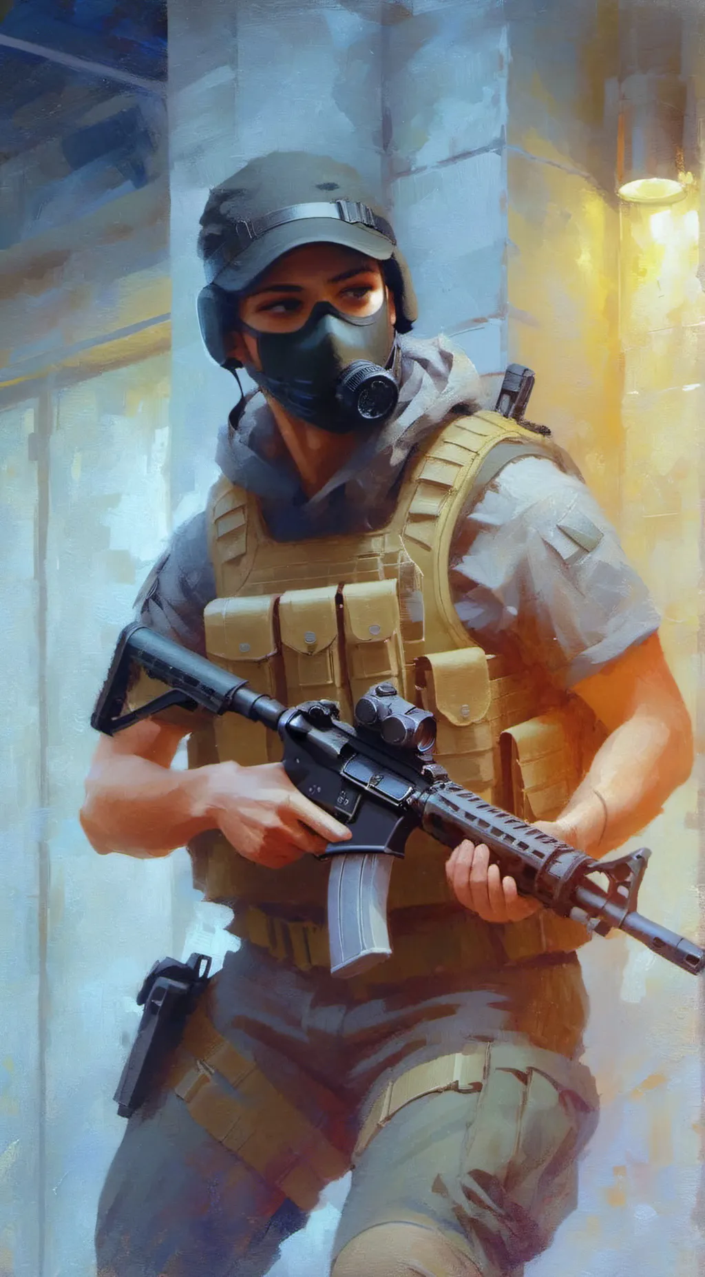 ai character: Rey background