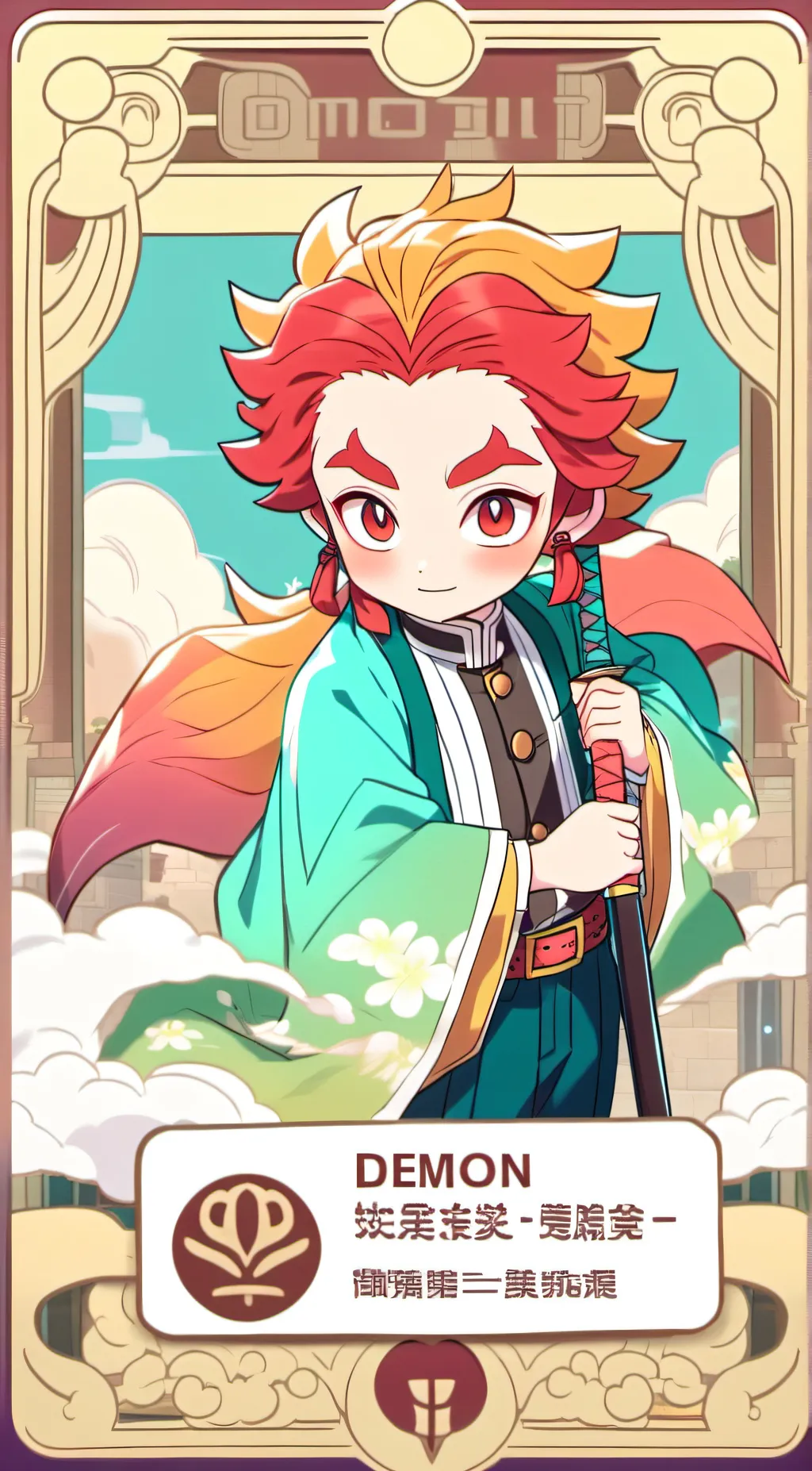 ai character: hashira background