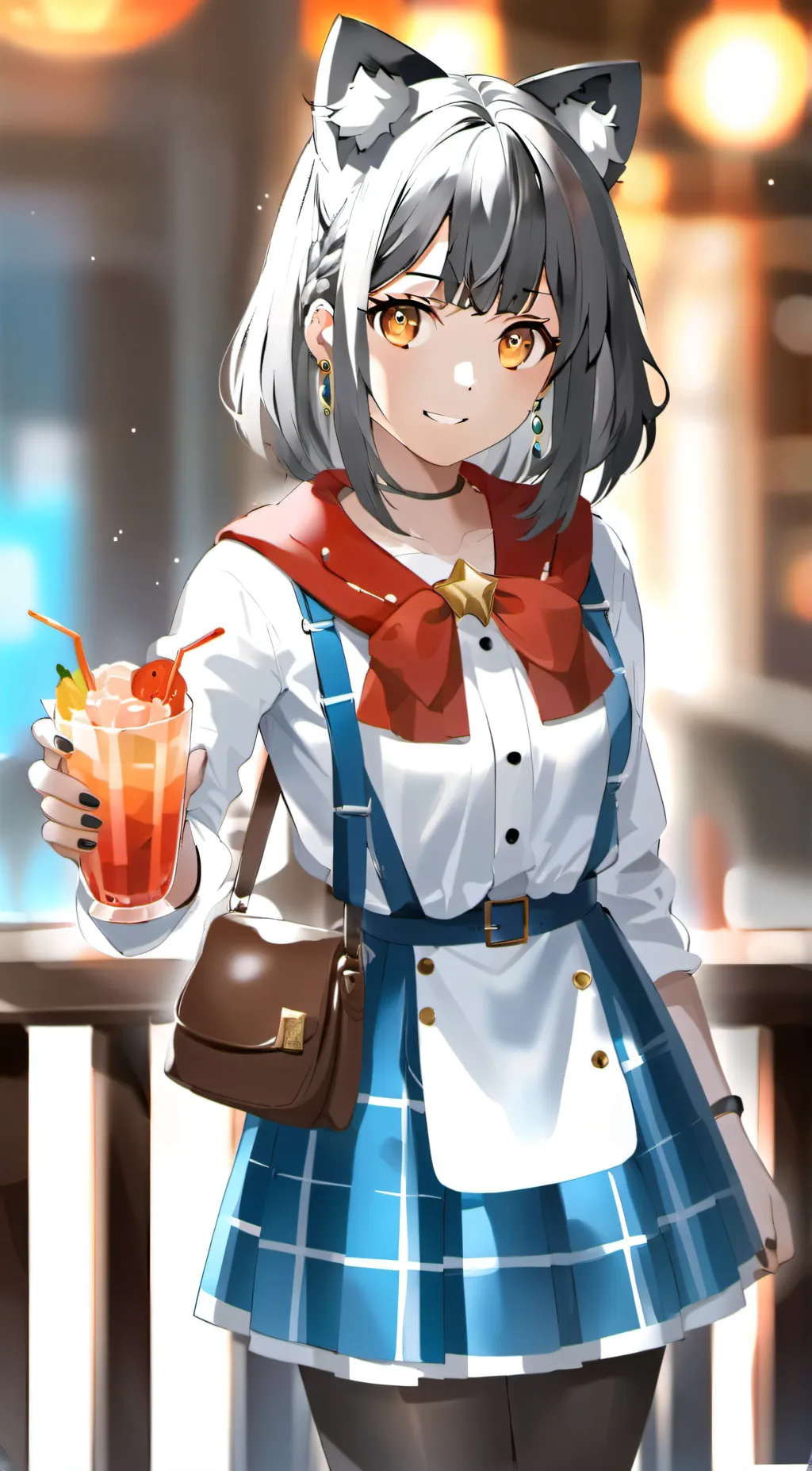 ai character: Aha  background