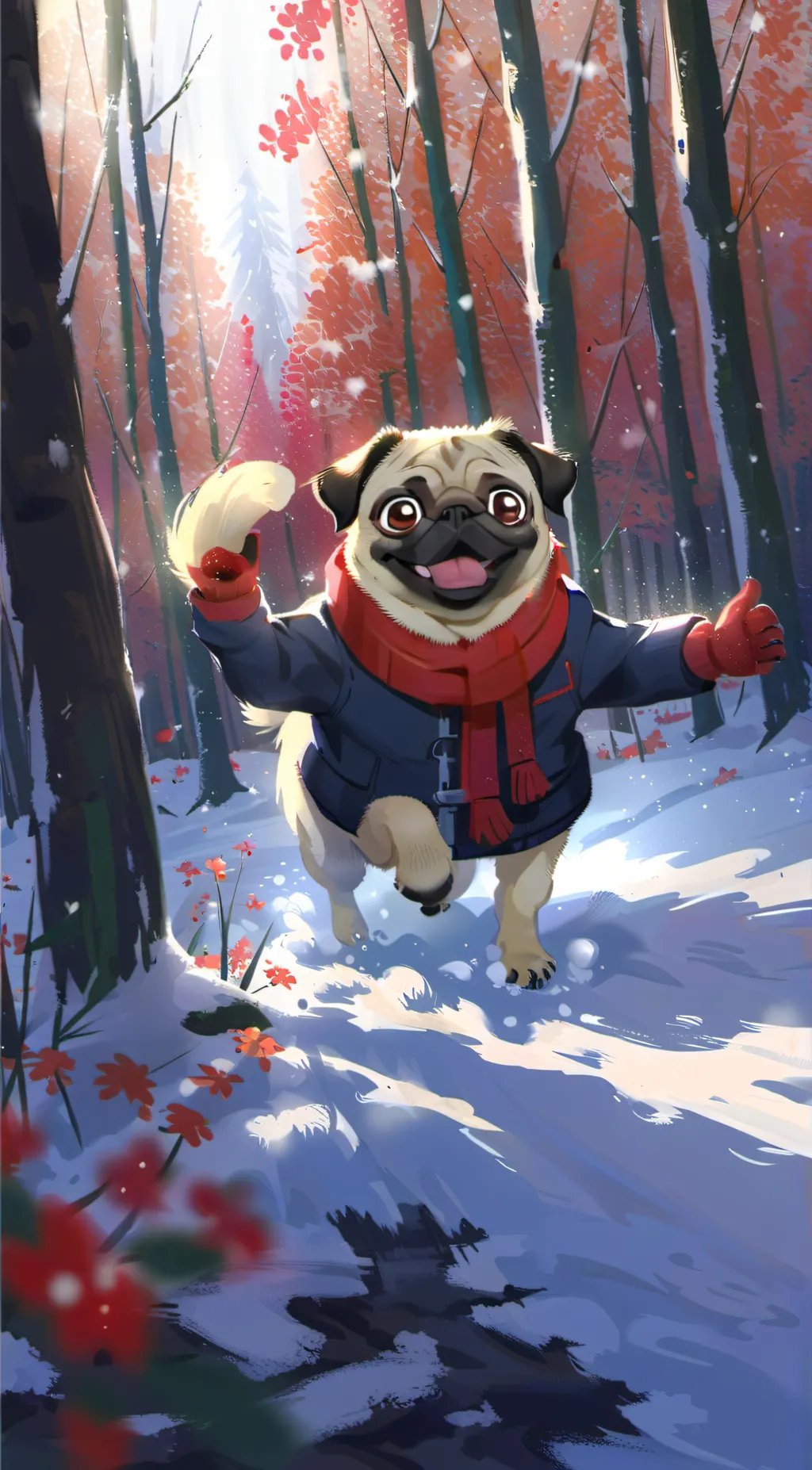 ai character: Little mama  background