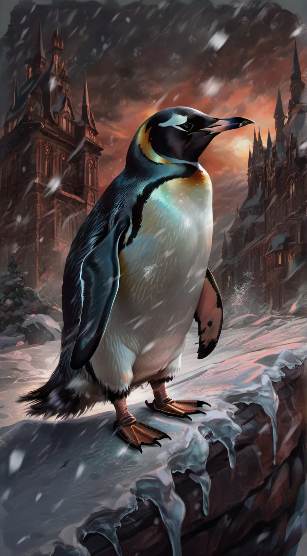 ai character: Penguin background