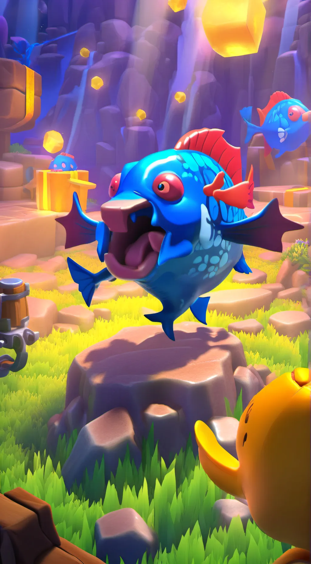 ai character: fishing background