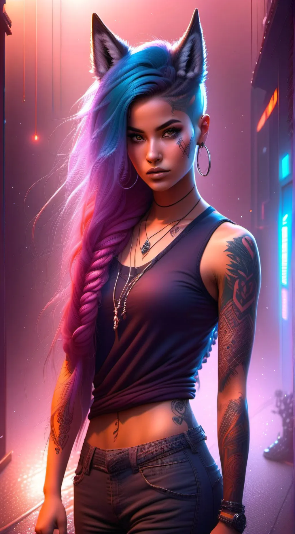 ai character: Krystal background