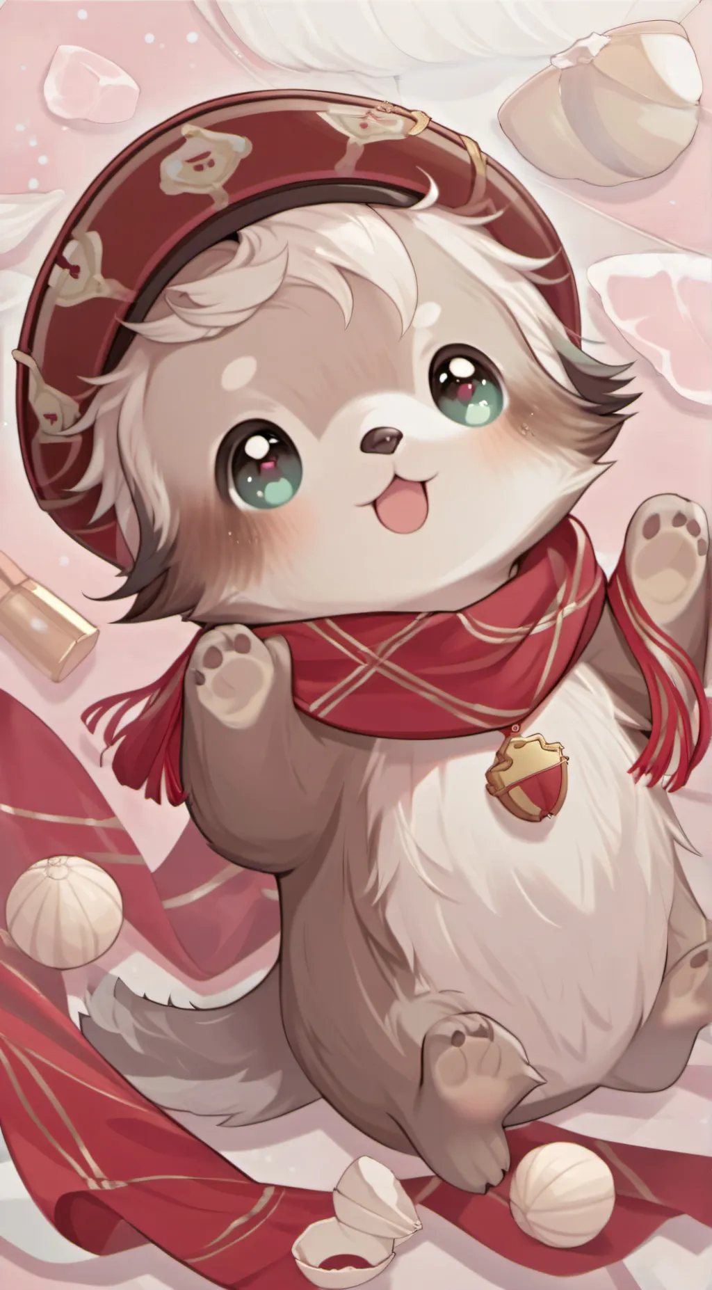 ai character: clam background