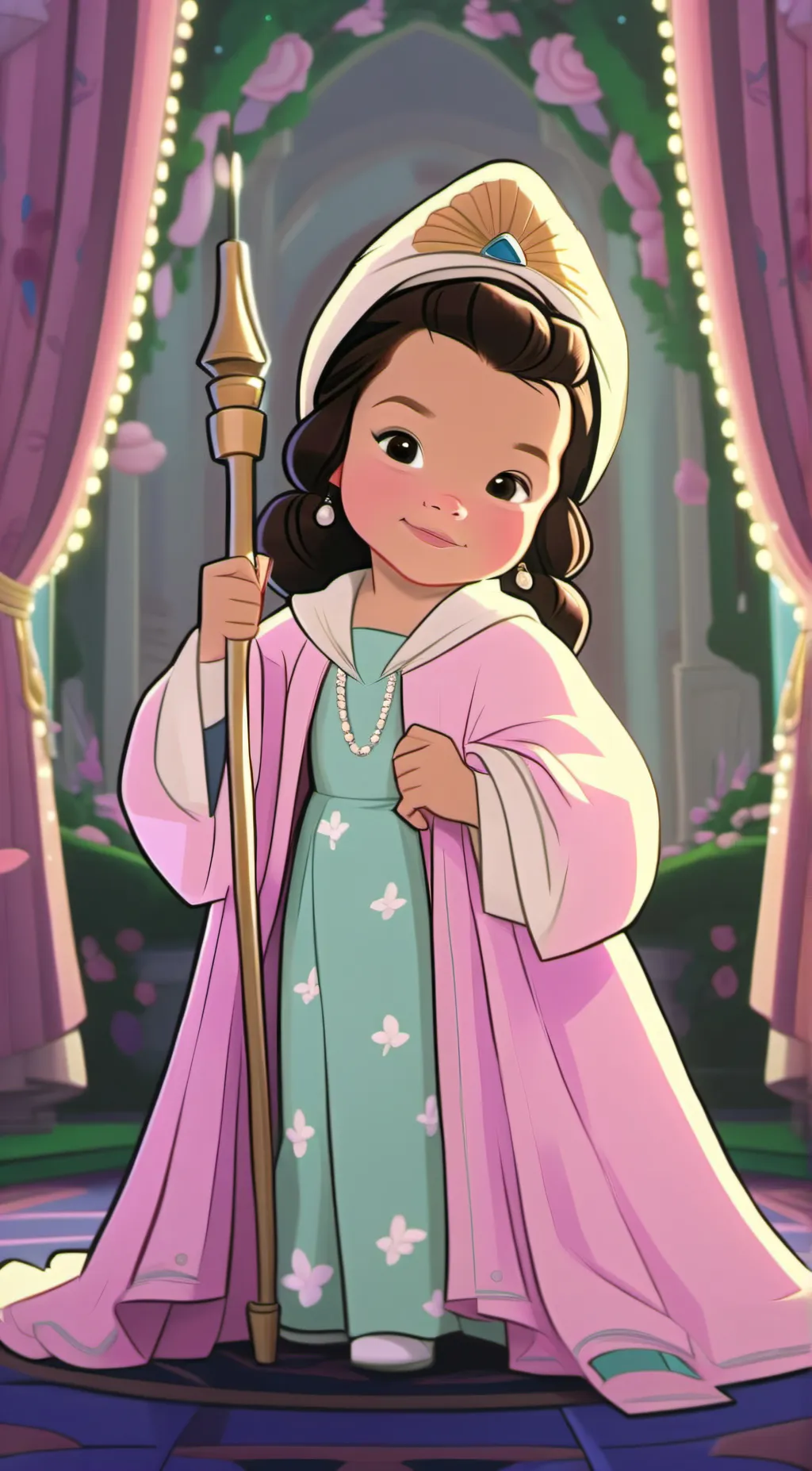 ai character: Ariana Grande background