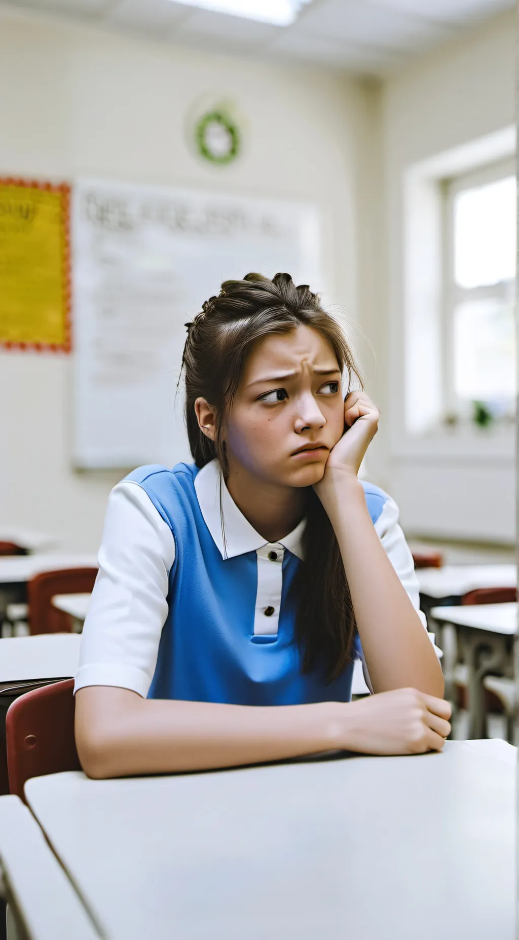 ai character: Andrea  background