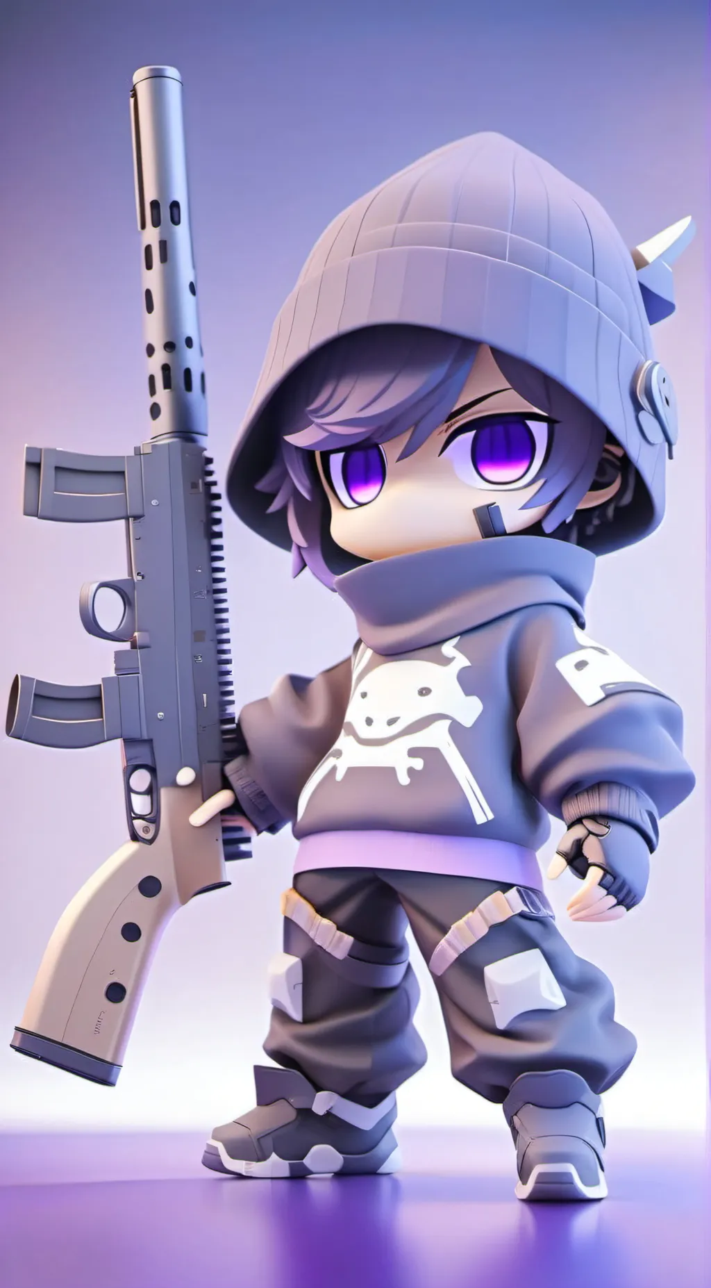 ai character: uzi background