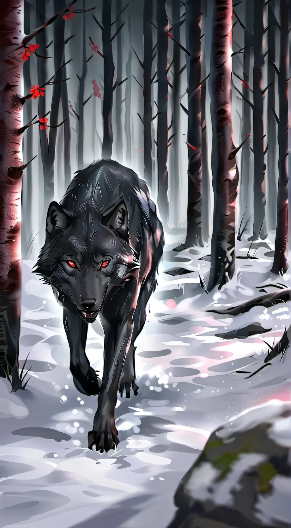 ai character: wolf background